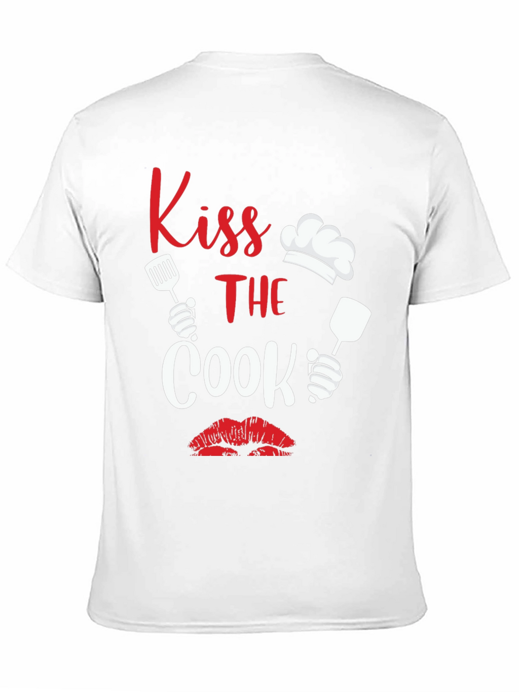 Kiss the Cook Graphic Tee Novelty Cooking Shirt