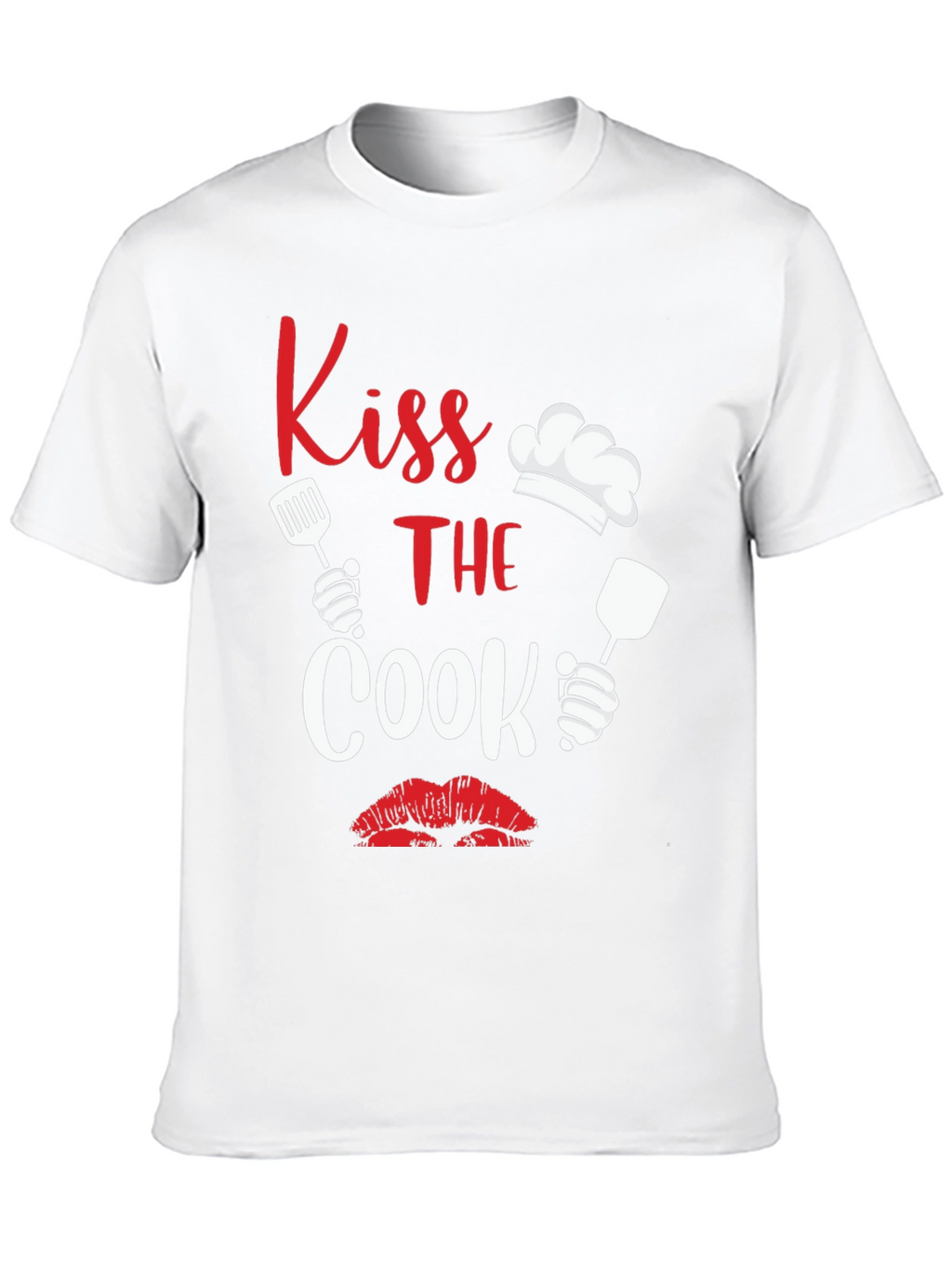Kiss the Cook Graphic Tee Novelty Cooking Shirt