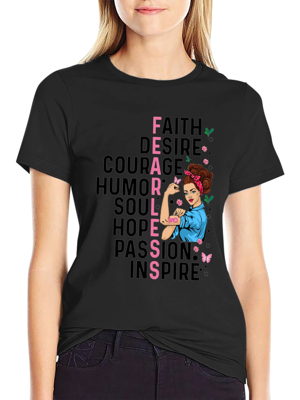 Fearless T-Shirt - Breast Cancer Awareness Tee