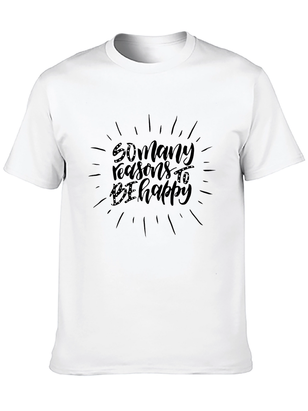 Reasons to be Happy Black Graphic Tee