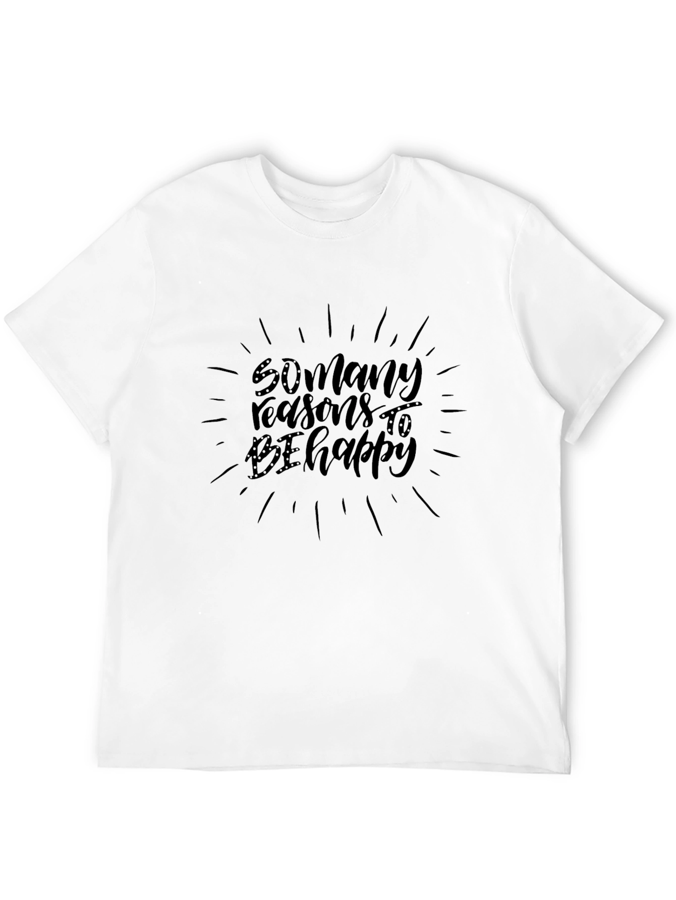 Reasons to be Happy Black Graphic Tee