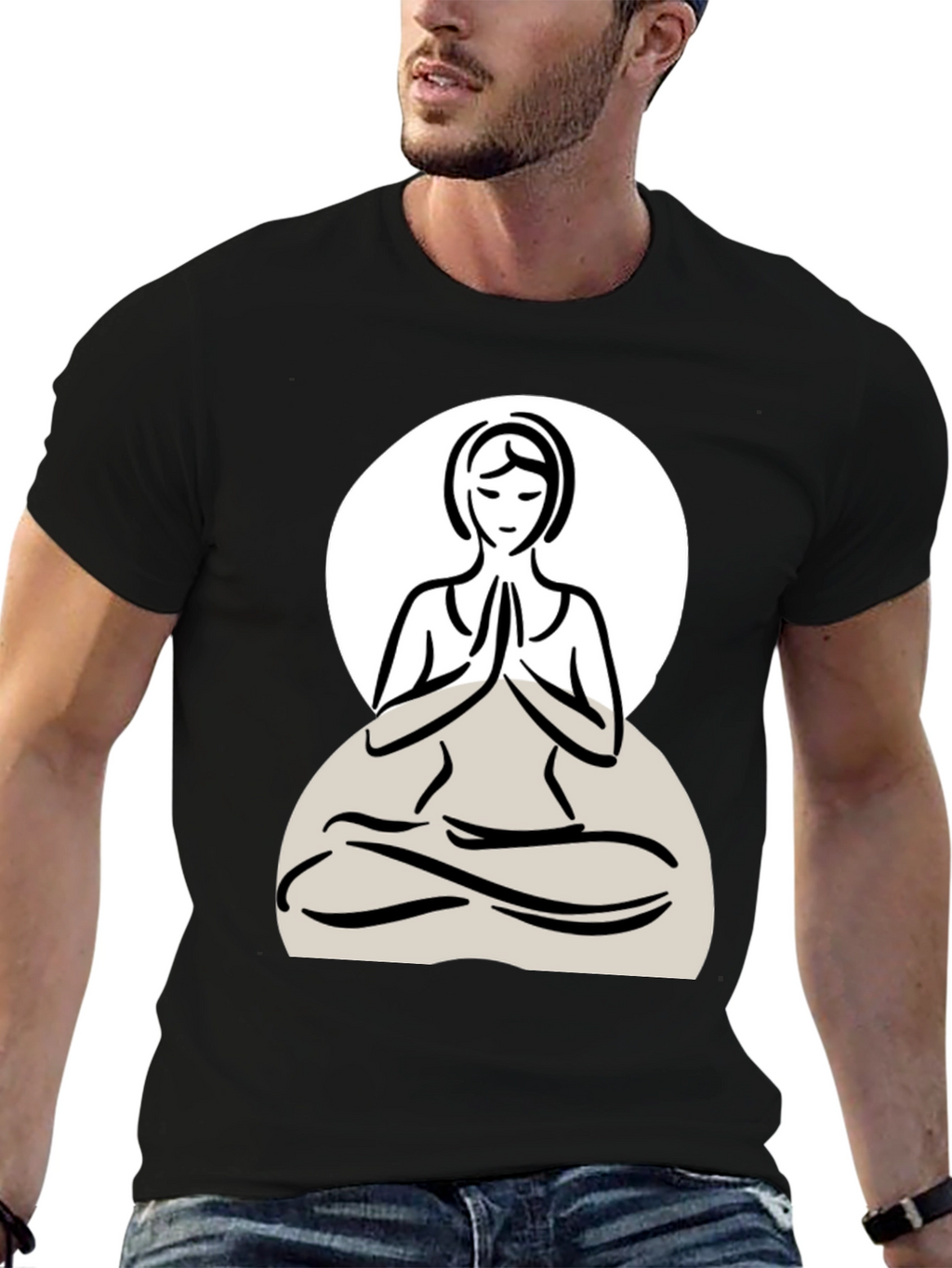 Yoga Pose Graphic Tee - Relaxed Fit