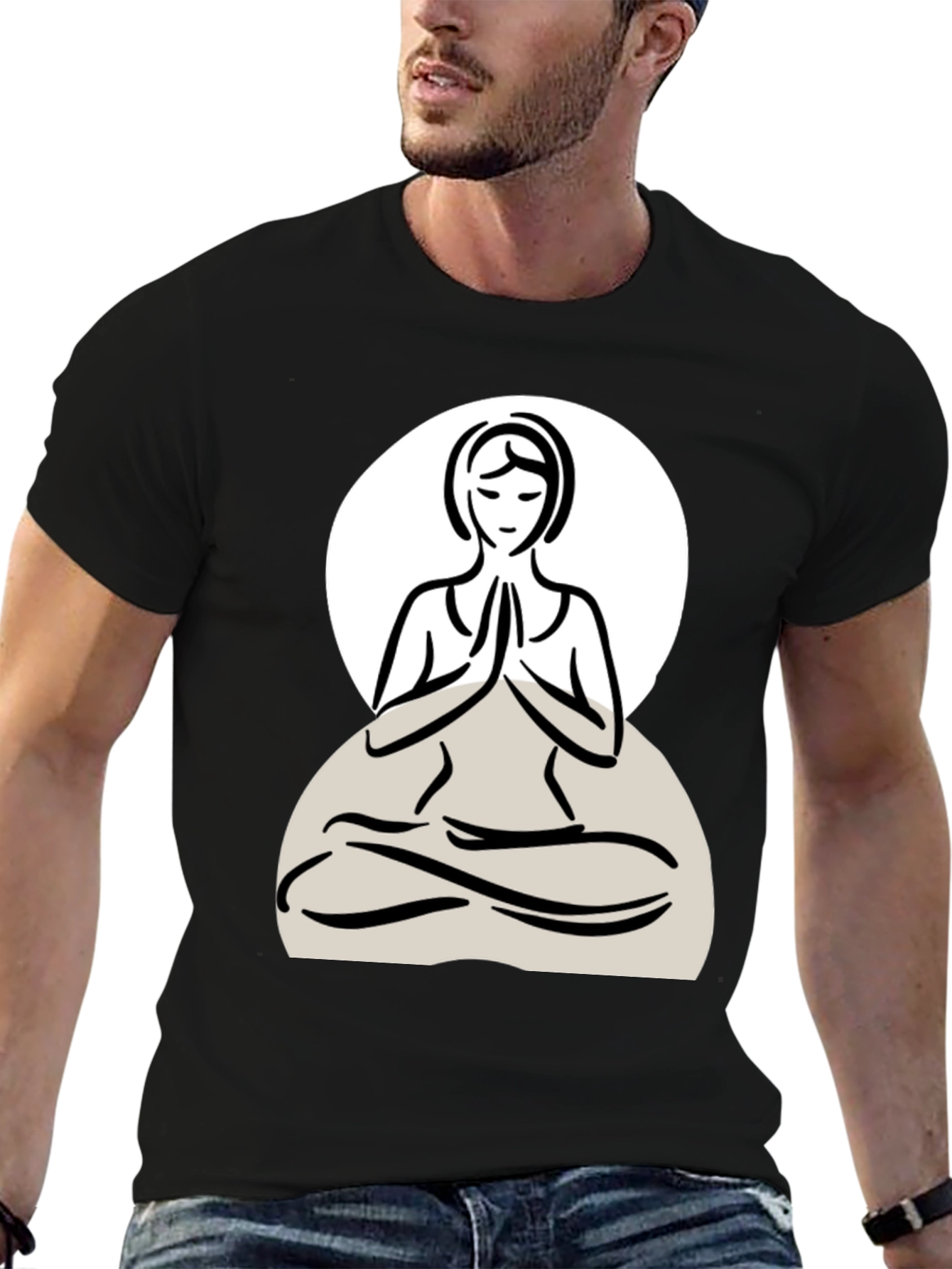 Yoga Pose Graphic Tee - Relaxed Fit