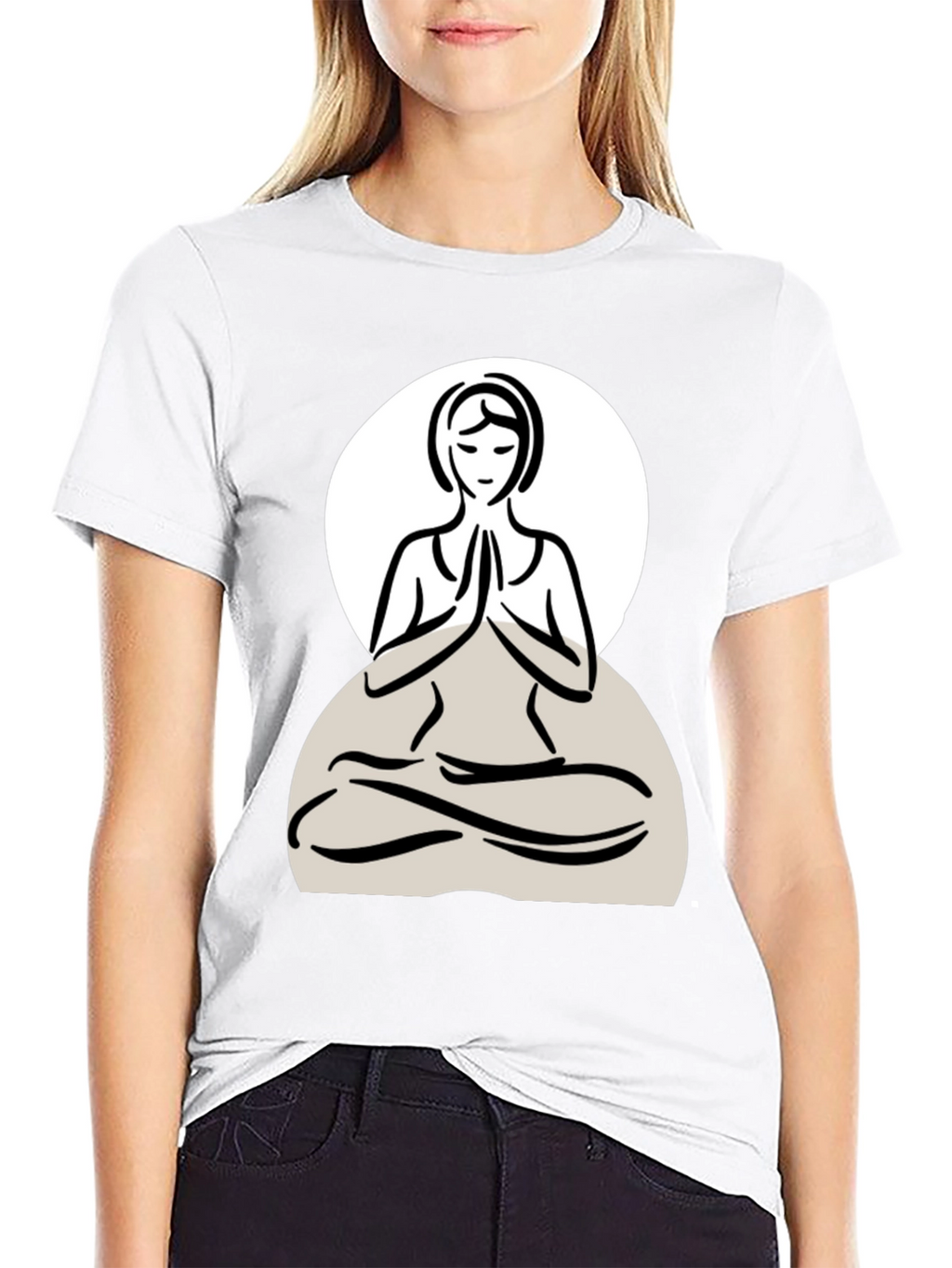 Yoga Pose Graphic Tee - Relaxed Fit