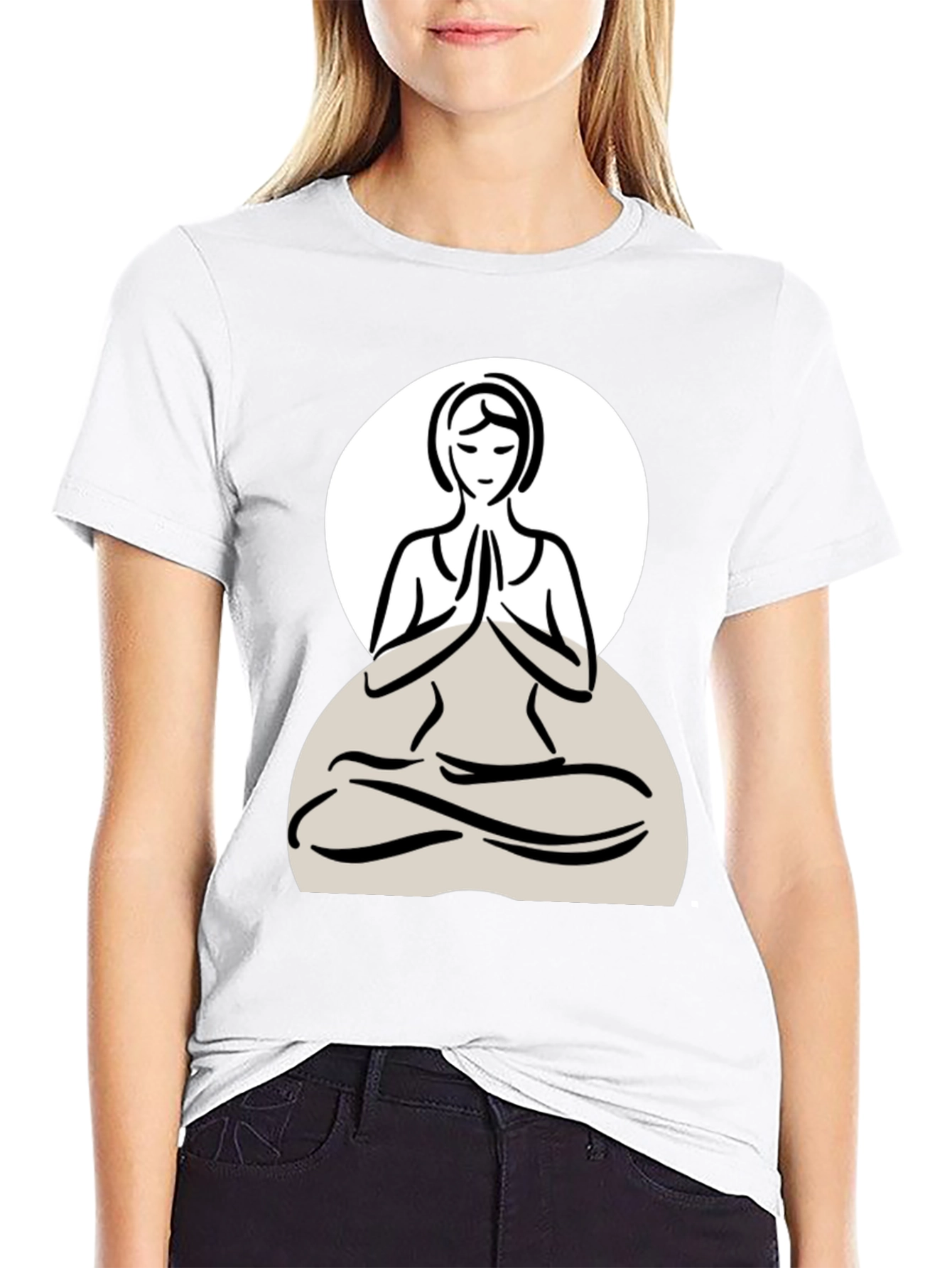 Yoga Pose Graphic Tee - Relaxed Fit