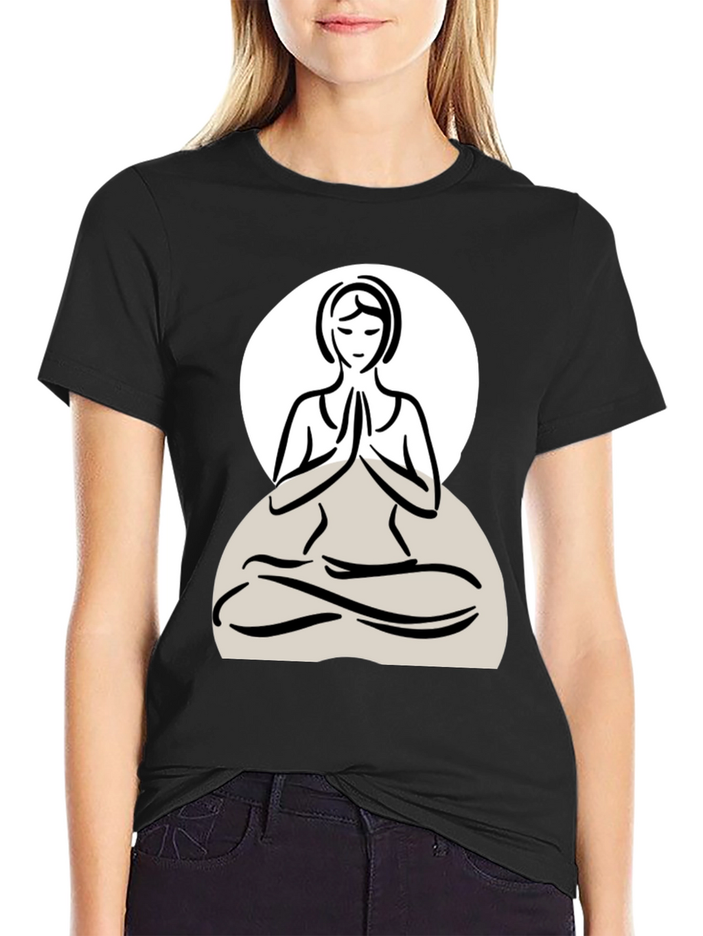 Yoga Pose Graphic Tee - Relaxed Fit