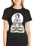 Yoga Pose Graphic Tee - Relaxed Fit
