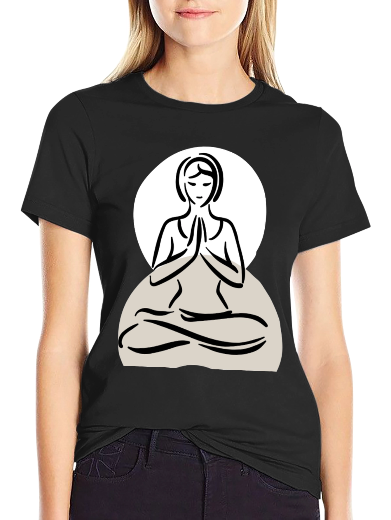 Yoga Pose Graphic Tee - Relaxed Fit