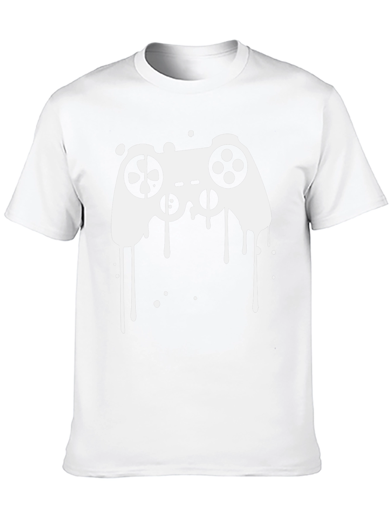 Gaming Controller Graphic Tee - Black Cotton T-Shirt