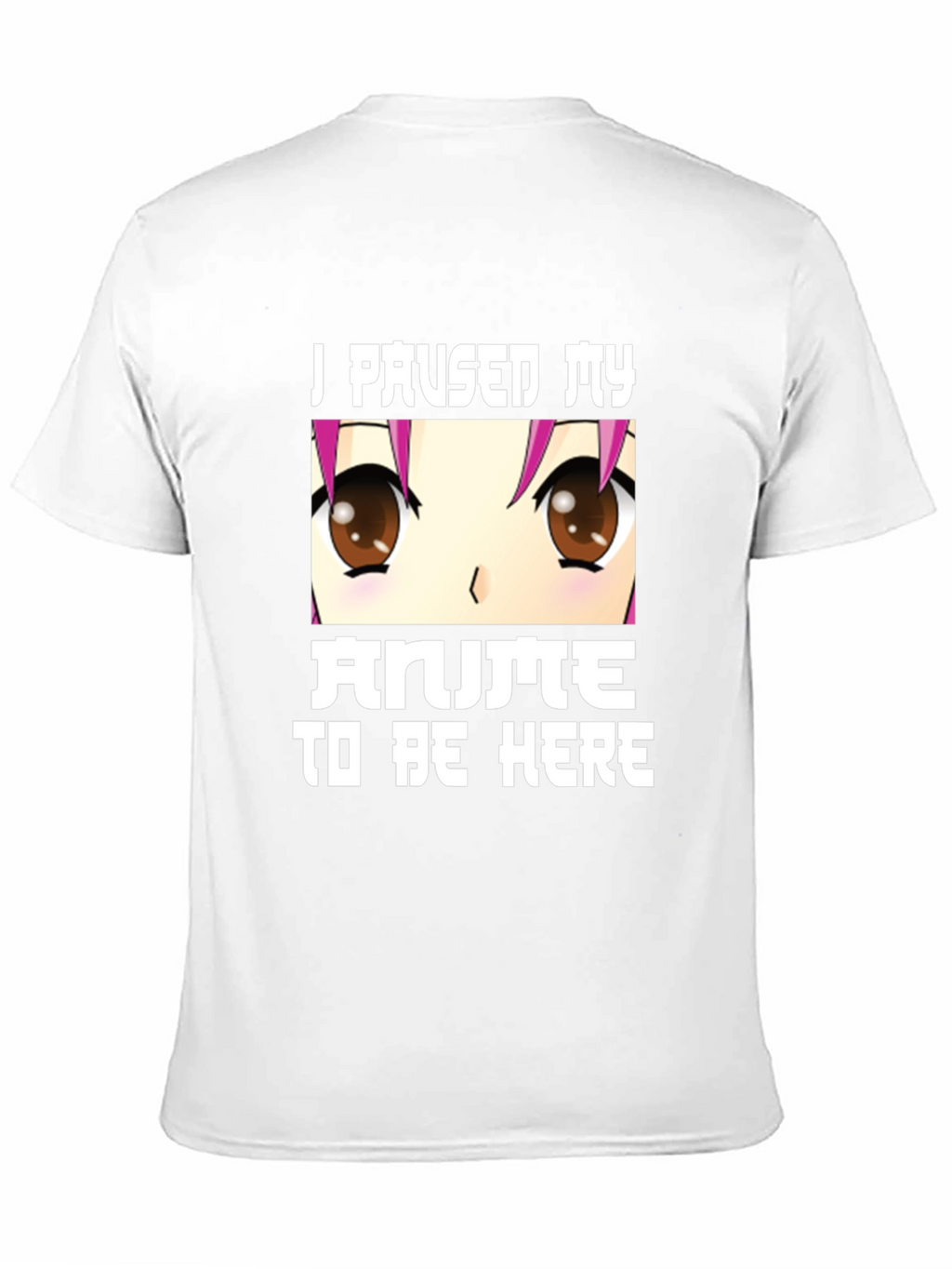 Anime Lover Tee: I Paused My Anime Black T-Shirt