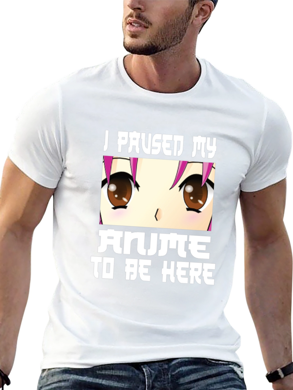 Anime Lover Tee: I Paused My Anime Black T-Shirt