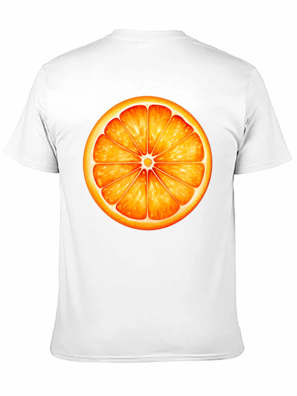 Orange Slice Graphic Black T-Shirt