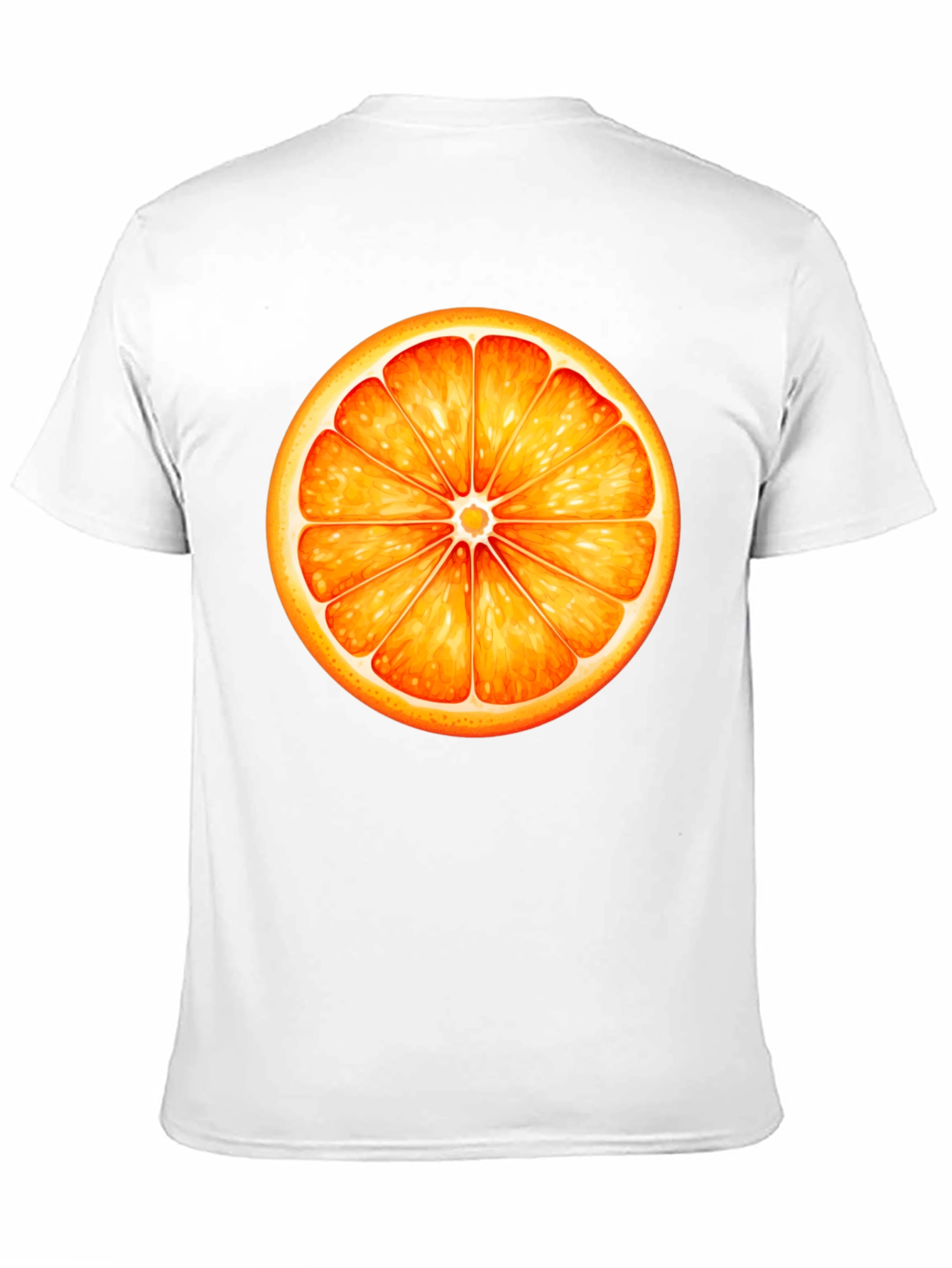 Orange Slice Graphic Black T-Shirt