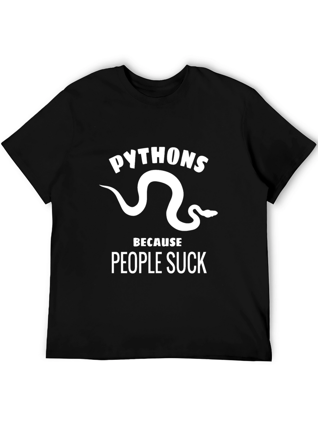 Python Snake T-Shirt - People Suck Tee