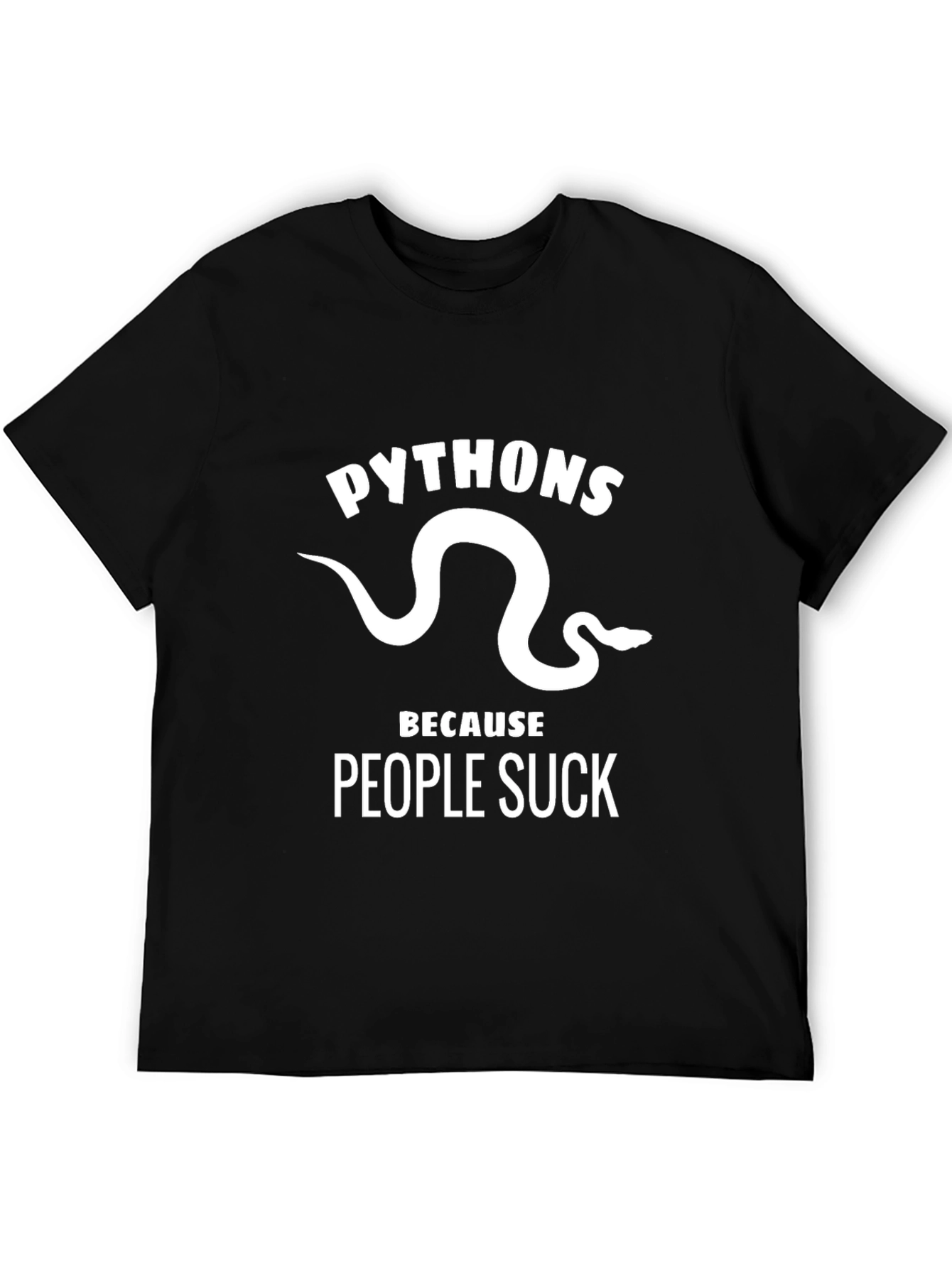 Python Snake T-Shirt - People Suck Tee