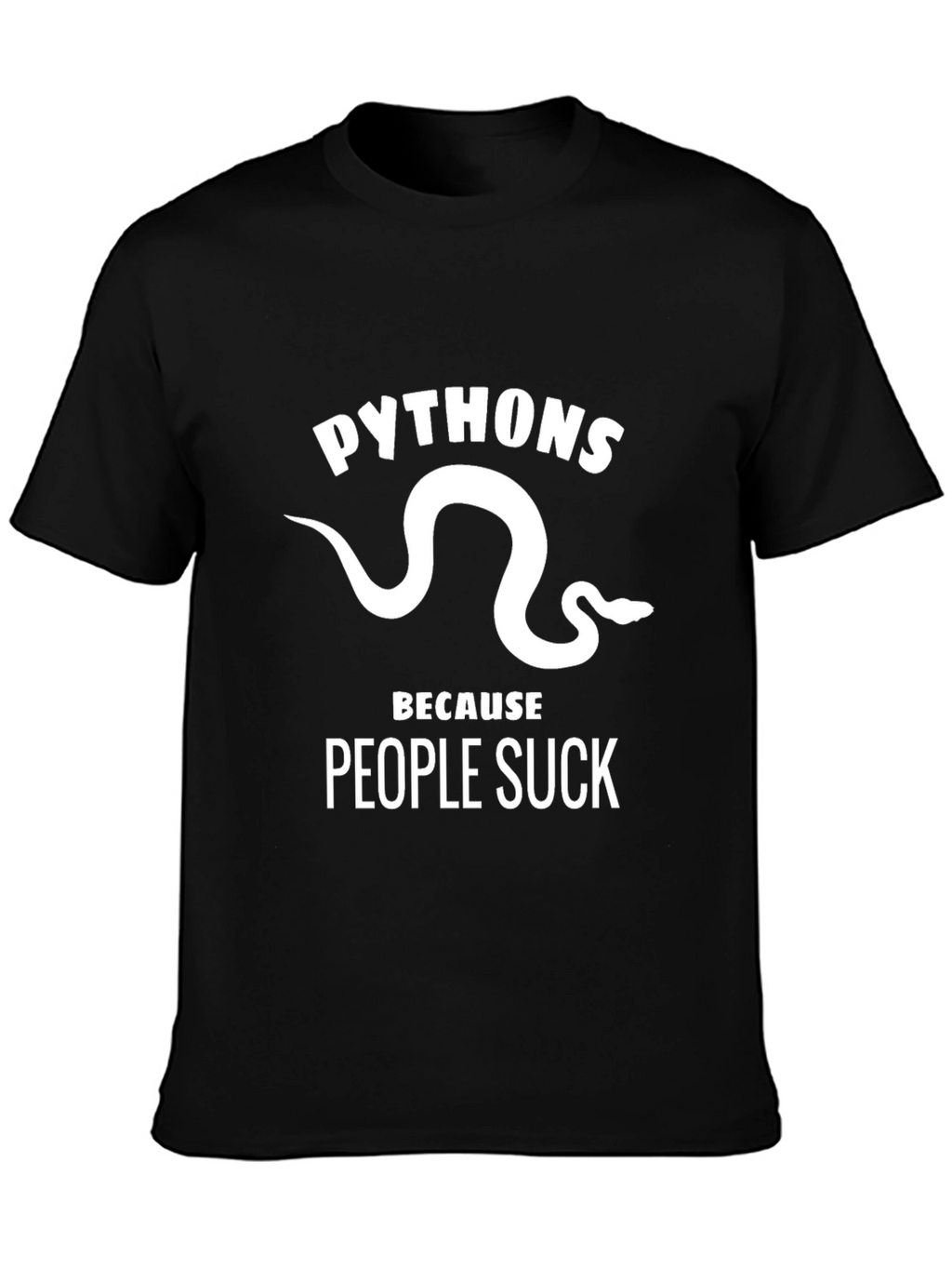 Python Snake T-Shirt - People Suck Tee
