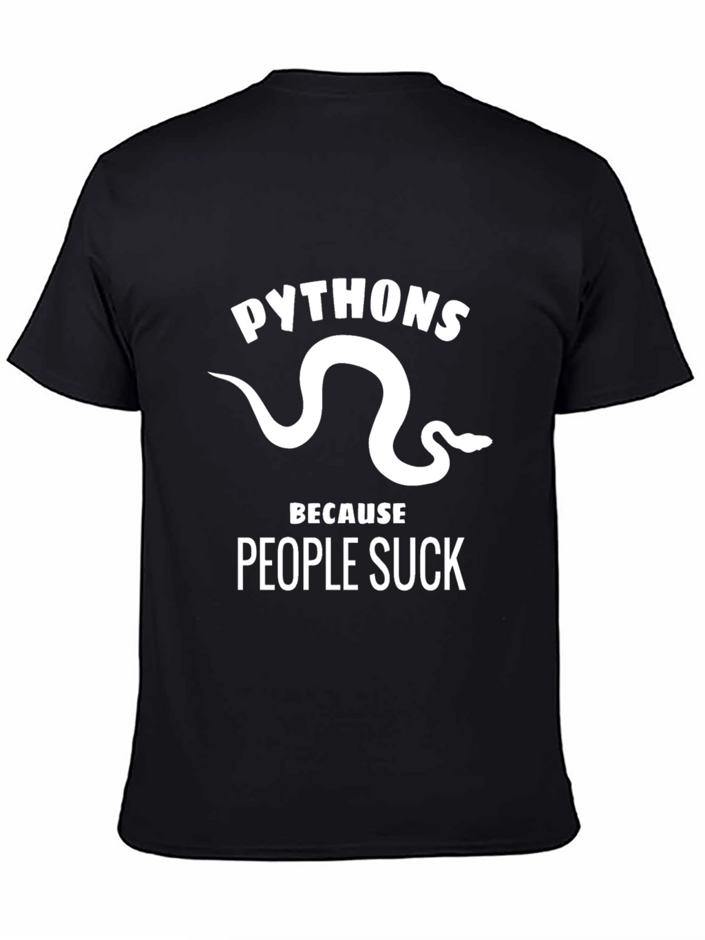 Python Snake T-Shirt - People Suck Tee