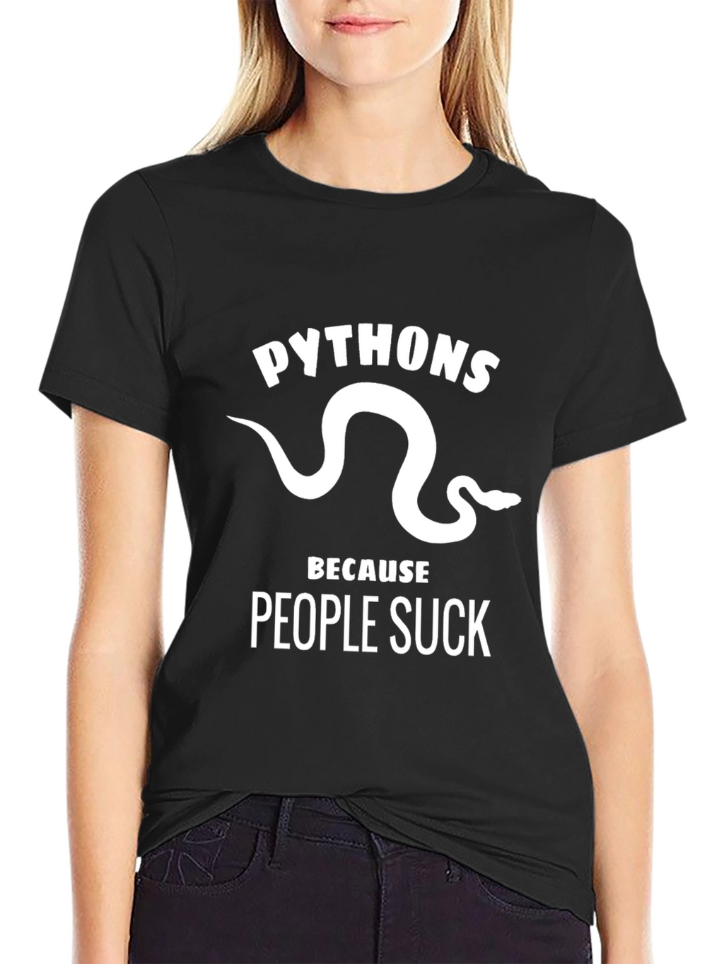 Python Snake T-Shirt - People Suck Tee