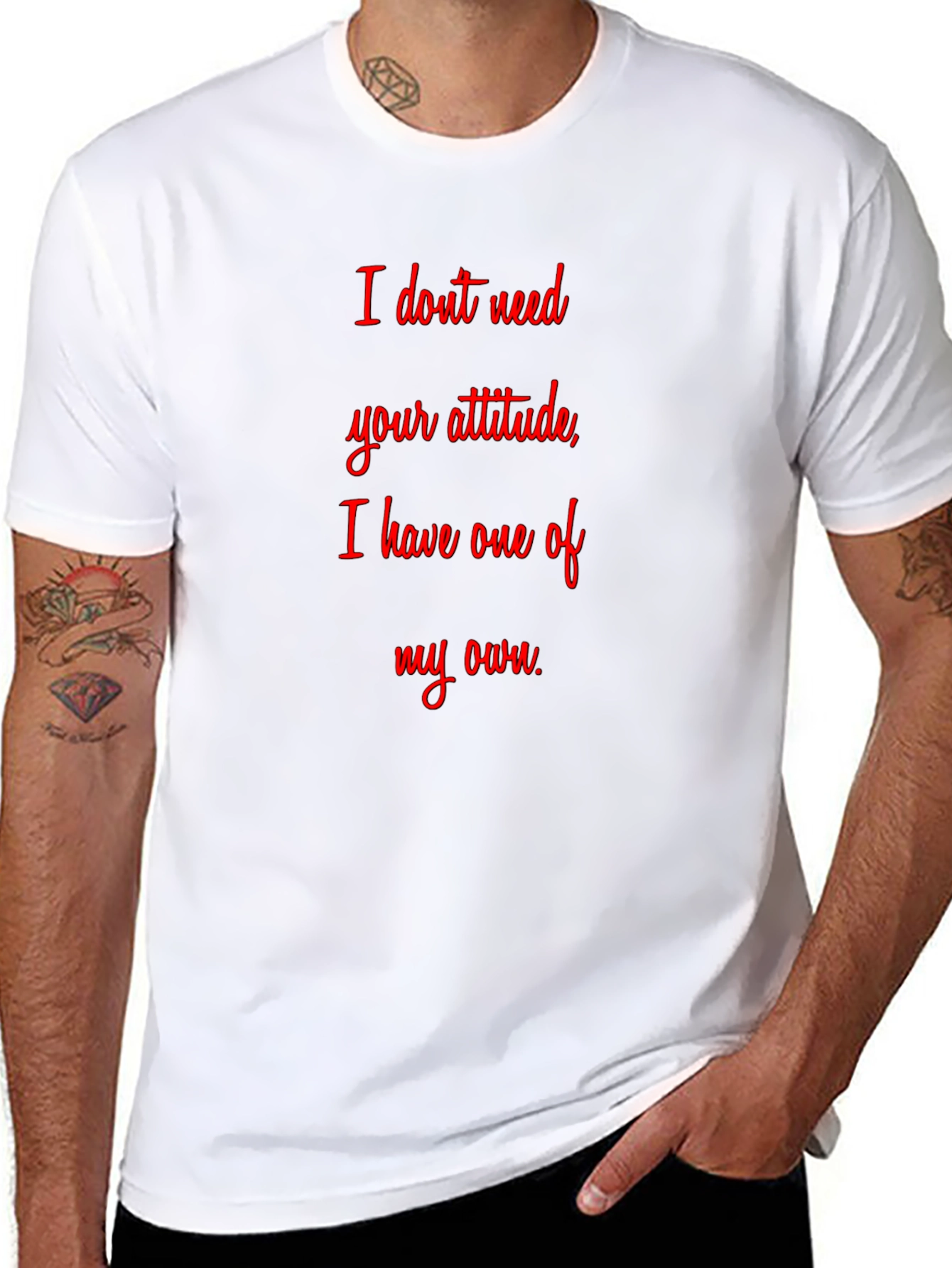 Attitude Graphic T-Shirt - Sarcastic Statement Tee