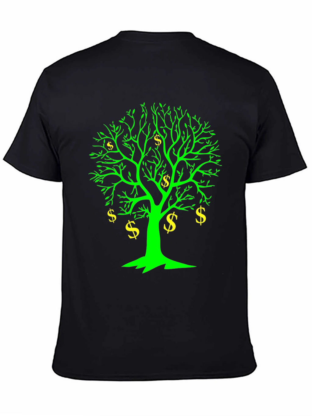 Money Tree Graphic Tee - Black Cotton