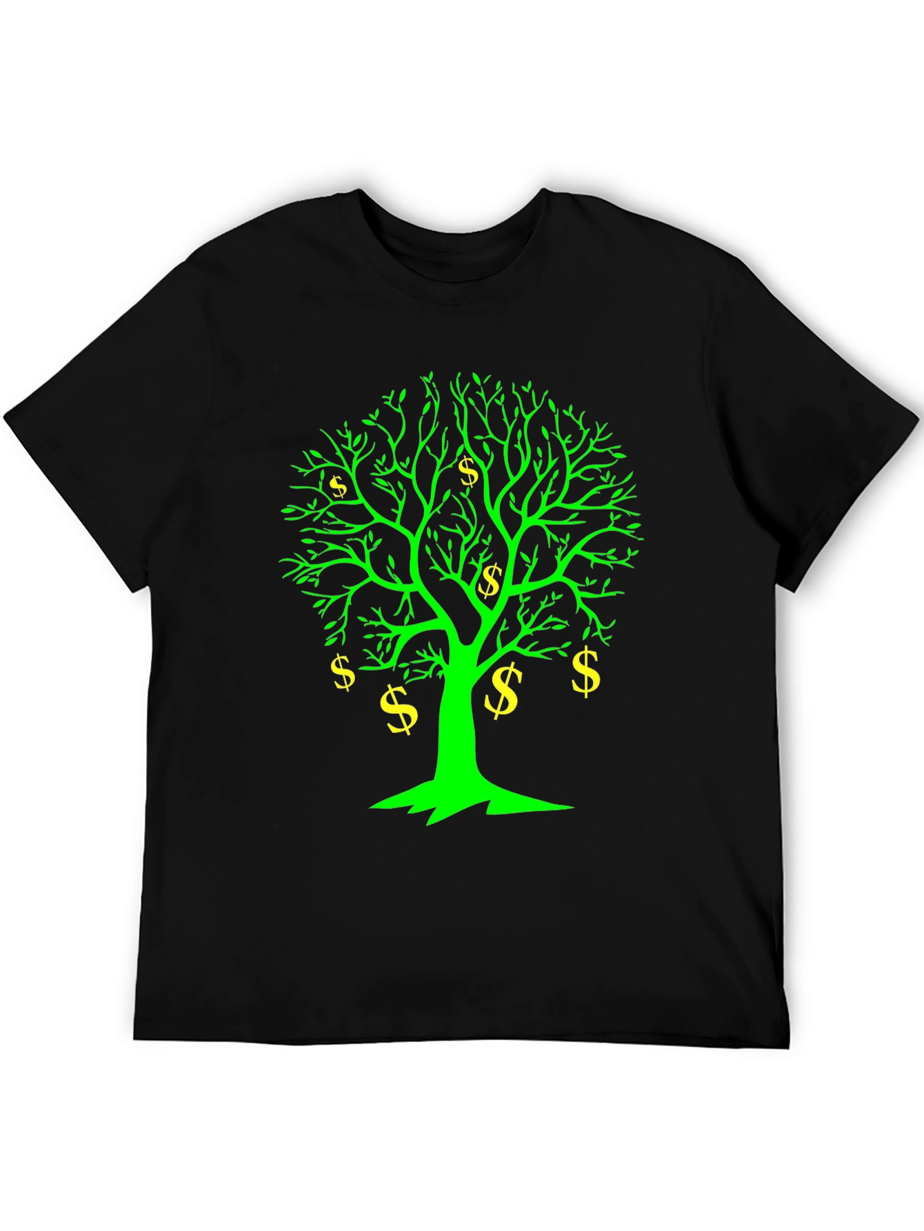 Money Tree Graphic Tee - Black Cotton