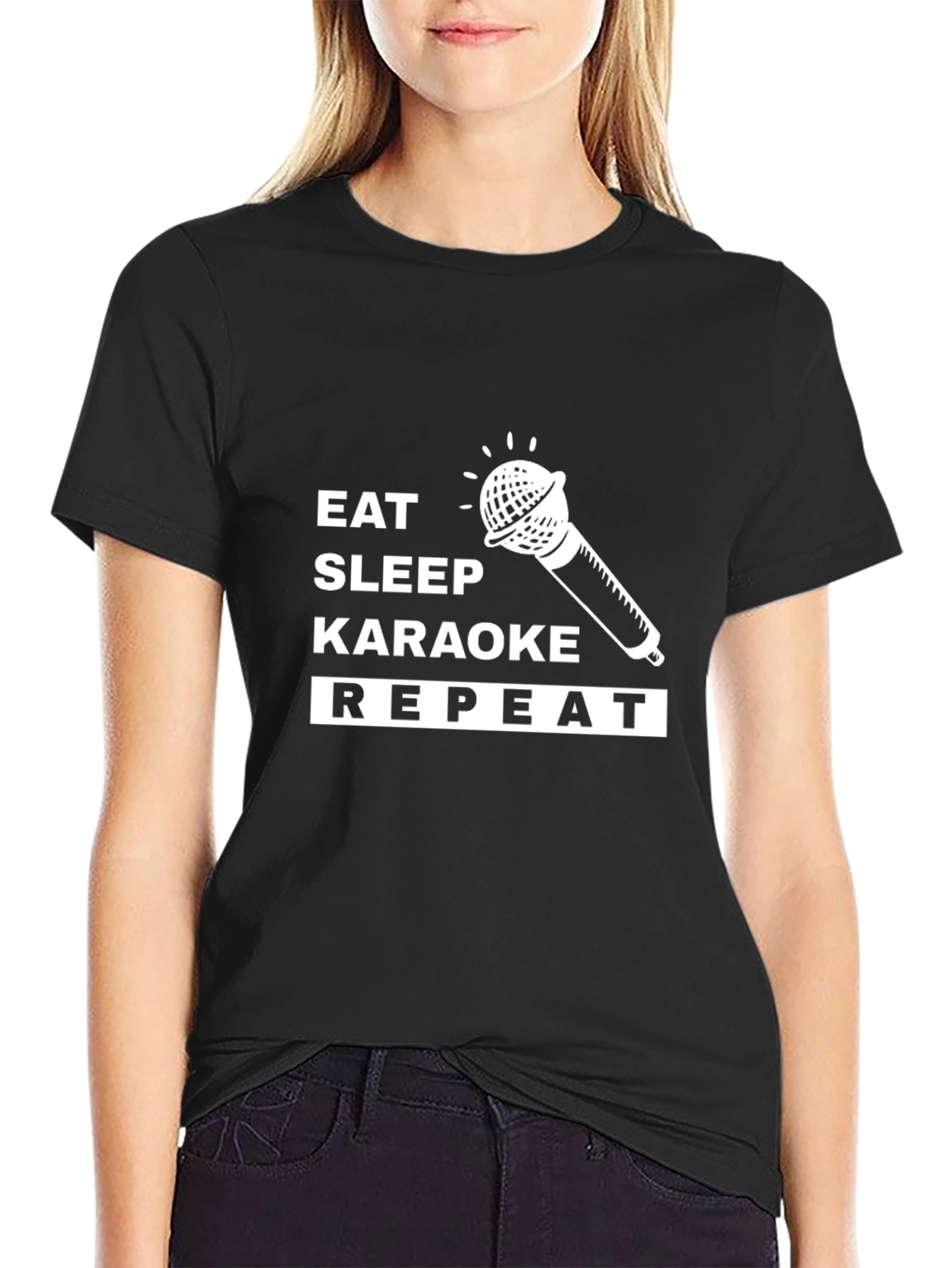 Eat Sleep Karaoke Repeat T-Shirt