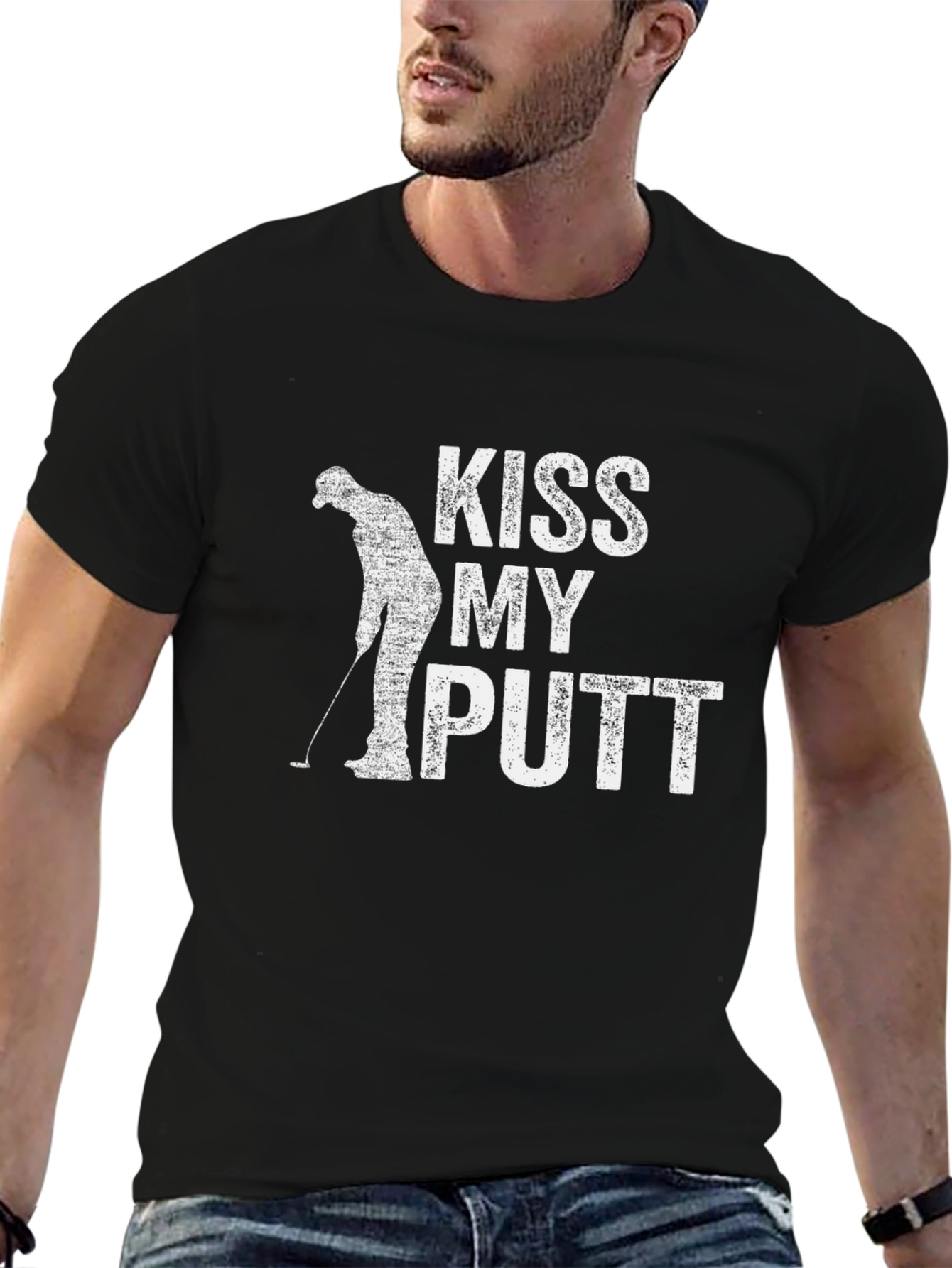 Kiss My Putt Golf Humor T-Shirt - Golfing Gift