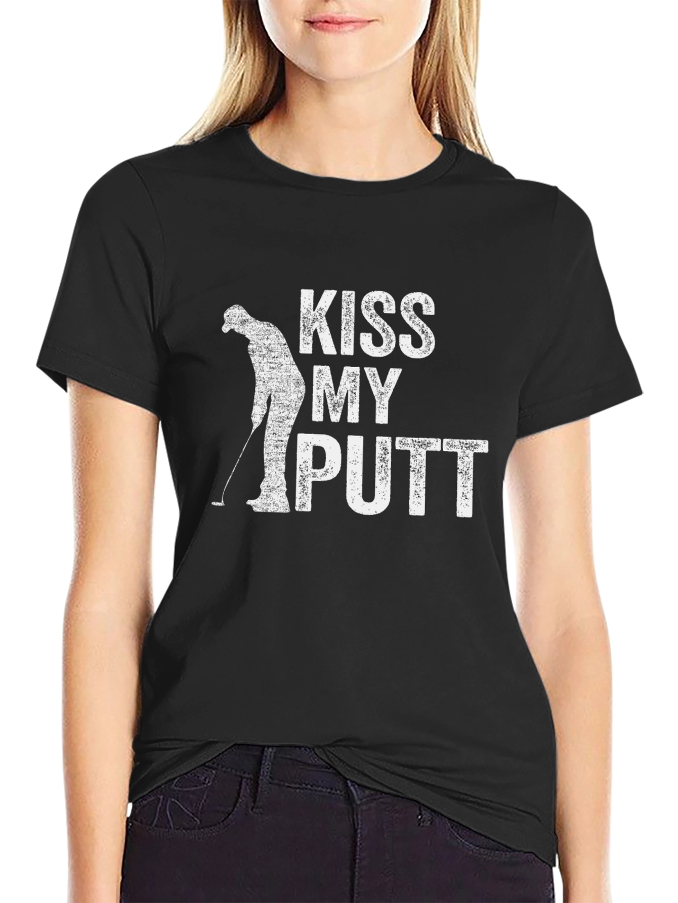 Kiss My Putt Golf Humor T-Shirt - Golfing Gift