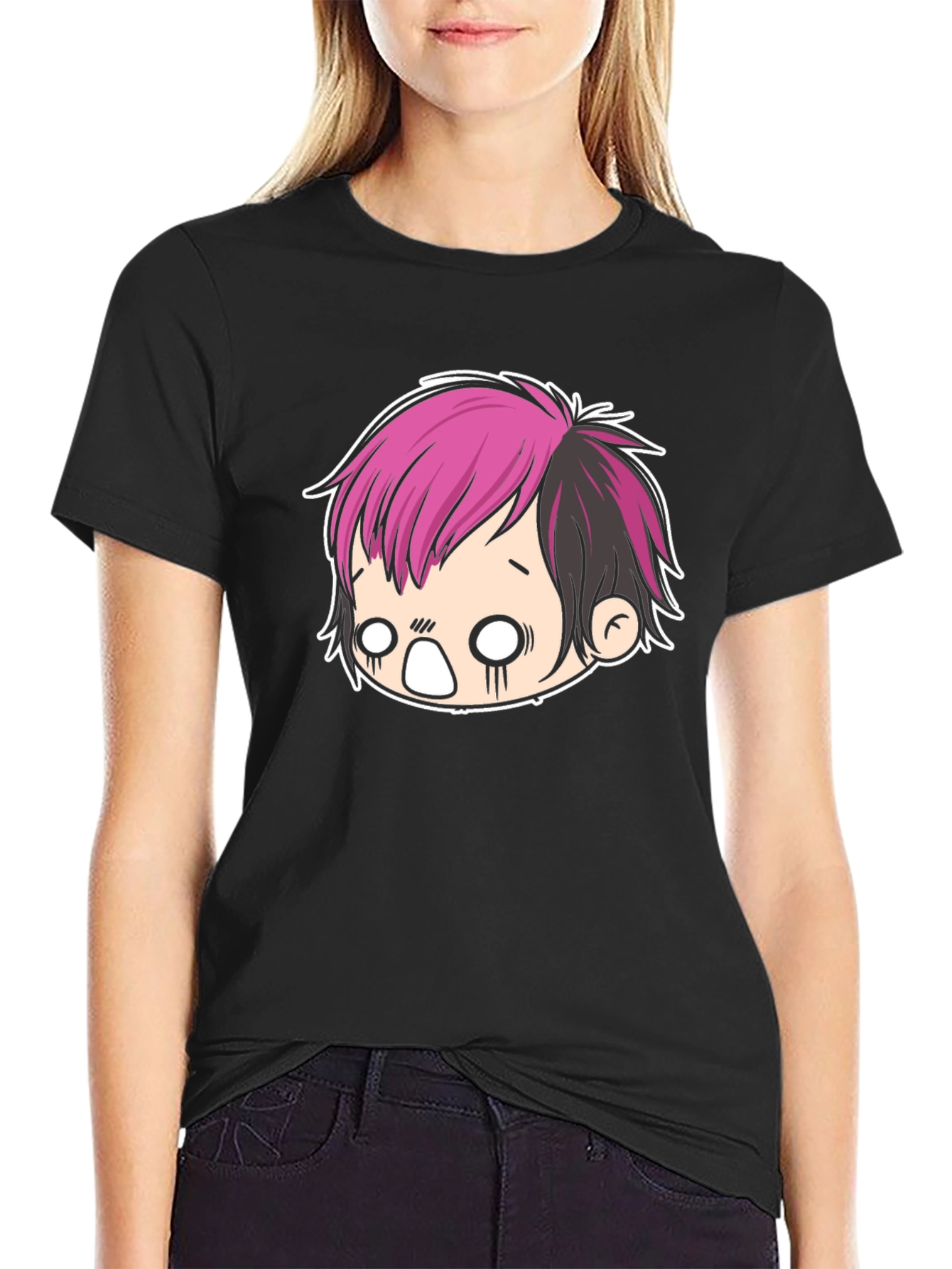 Emo Chibi Graphic Tee