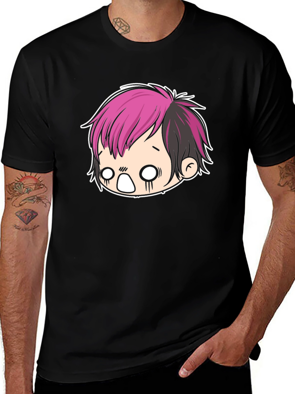 Emo Chibi Graphic Tee