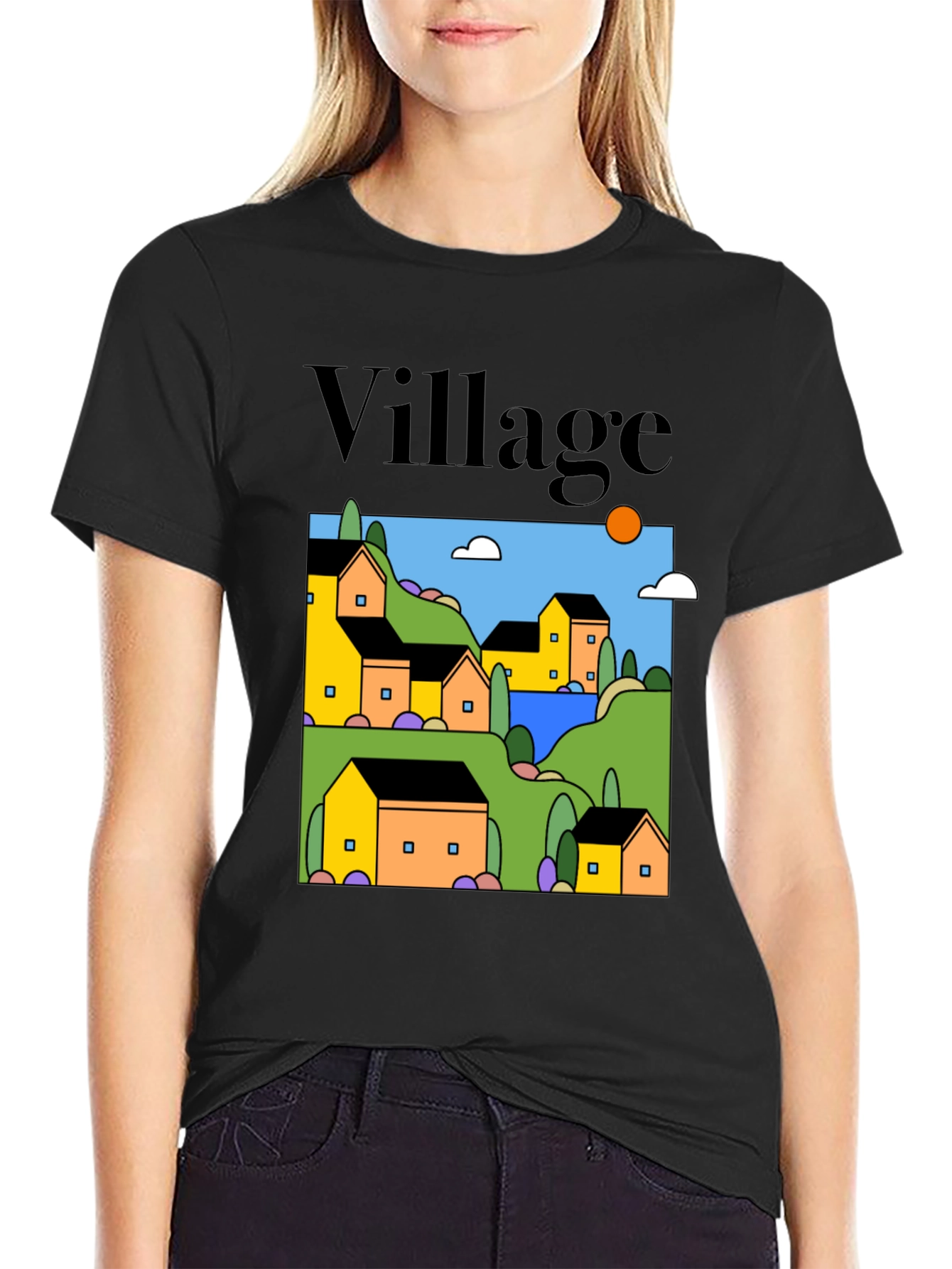 Village Graphic T-Shirt - Relaxed Fit