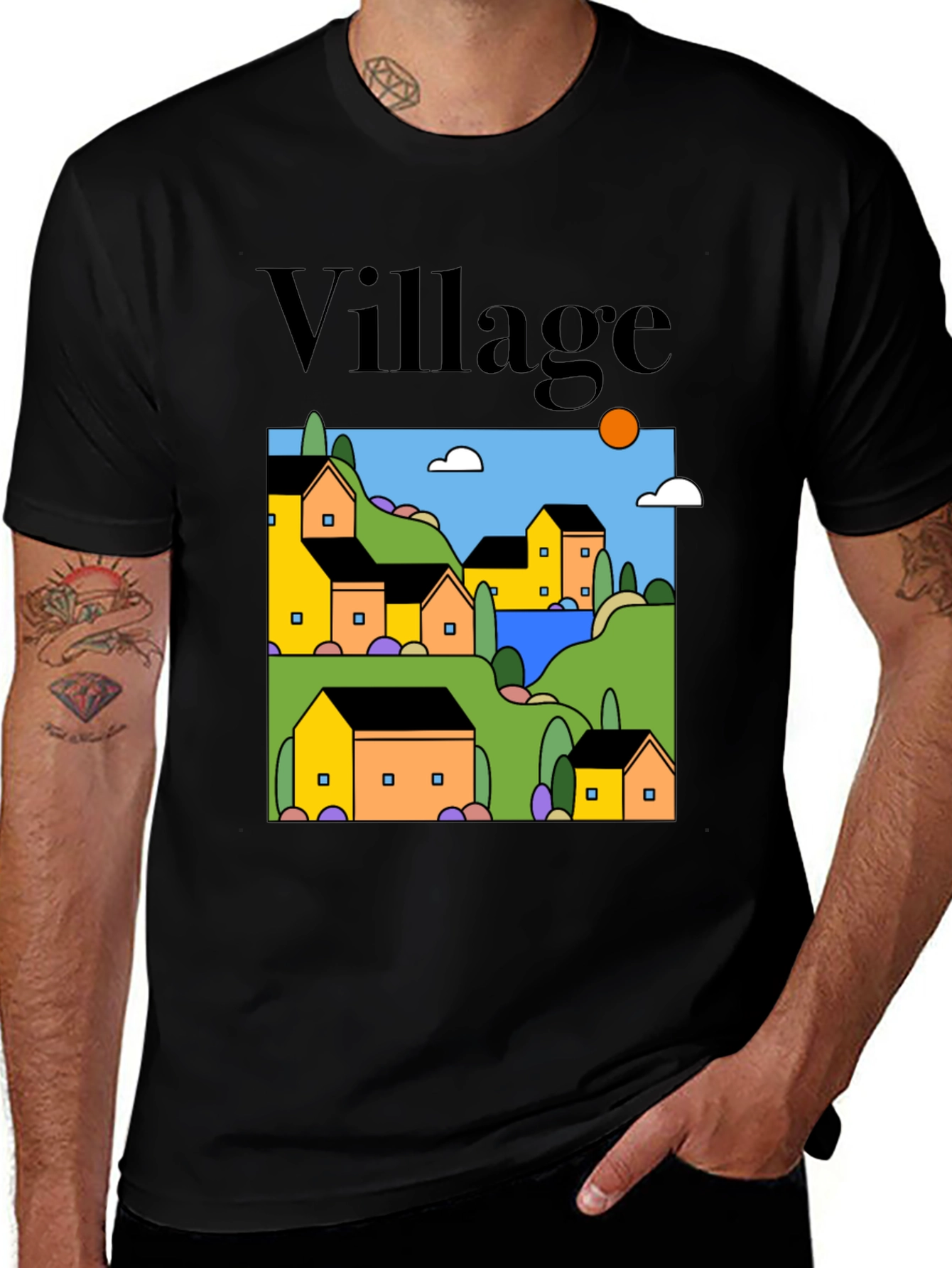 Village Graphic T-Shirt - Relaxed Fit