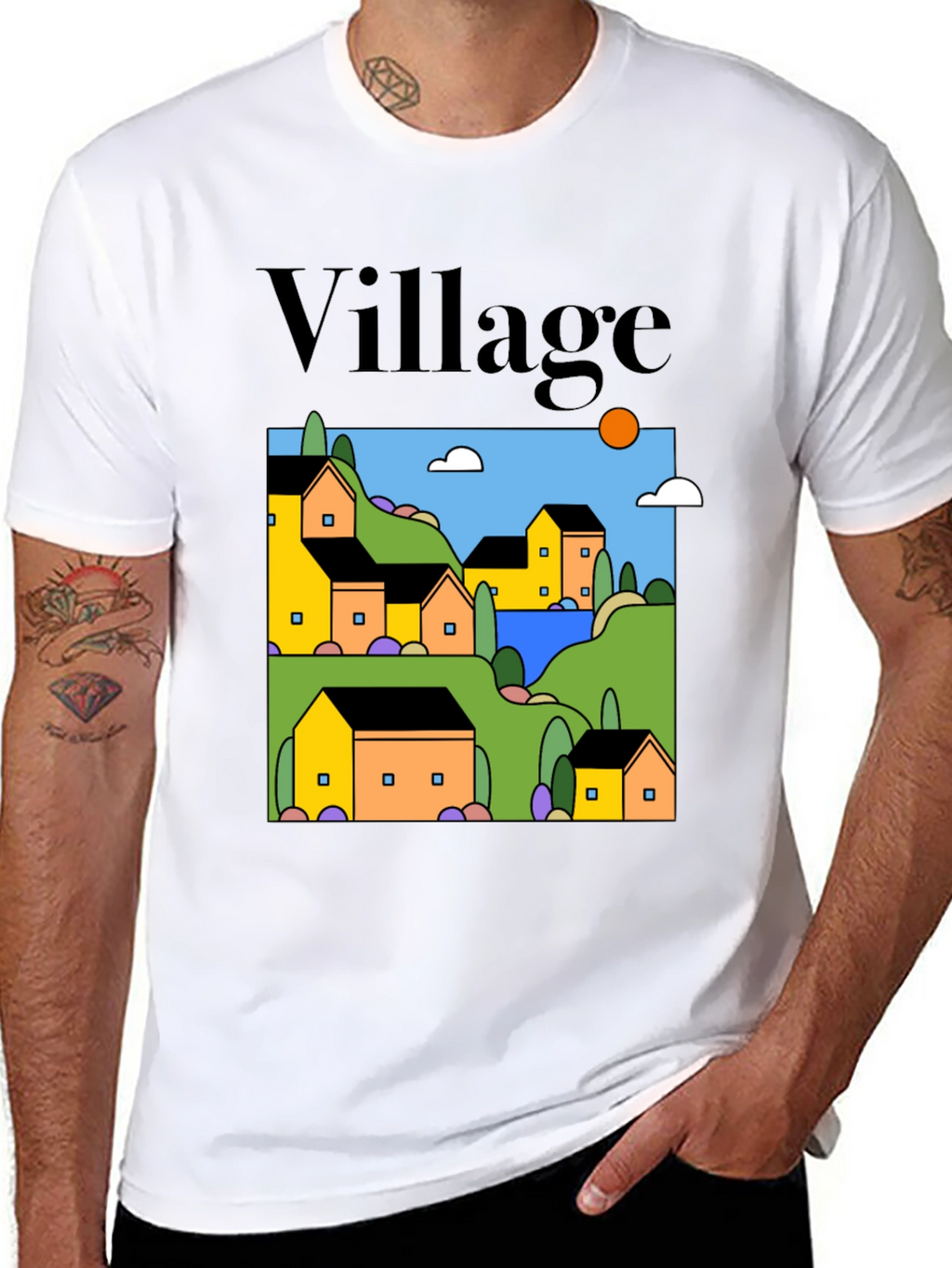 Village Graphic T-Shirt - Relaxed Fit