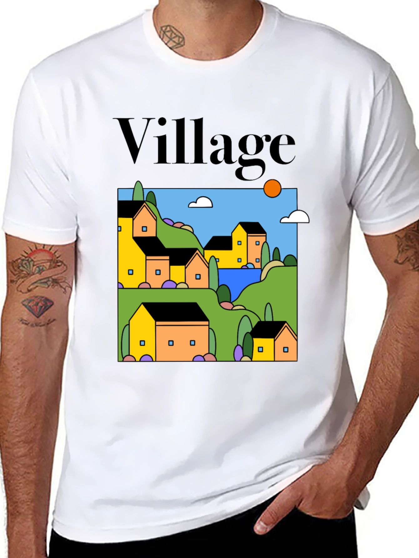 Village Graphic T-Shirt - Relaxed Fit
