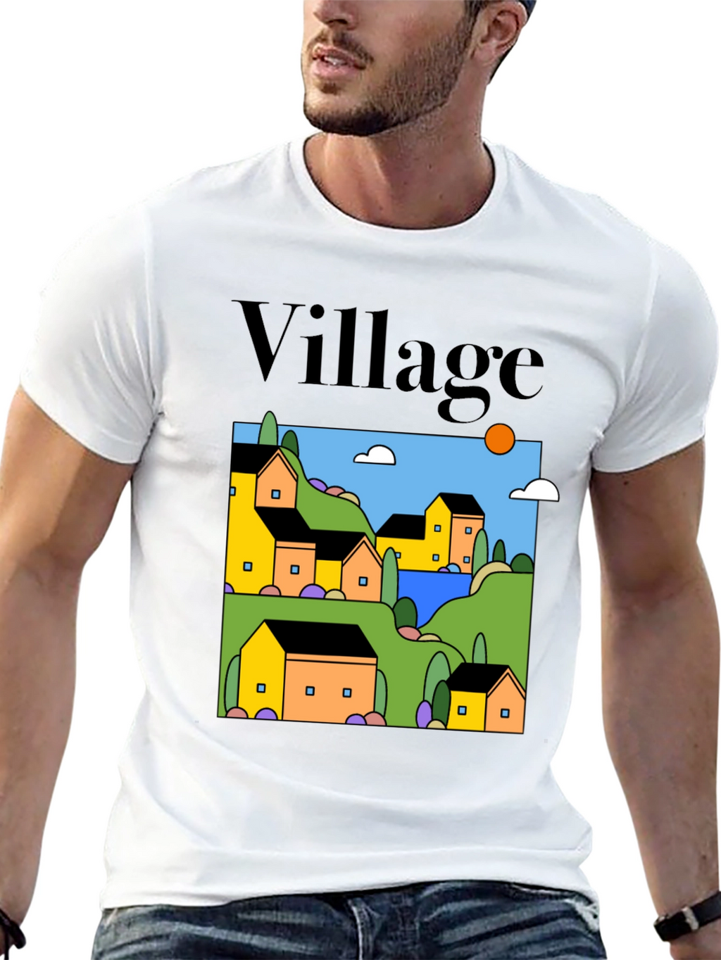 Village Graphic T-Shirt - Relaxed Fit