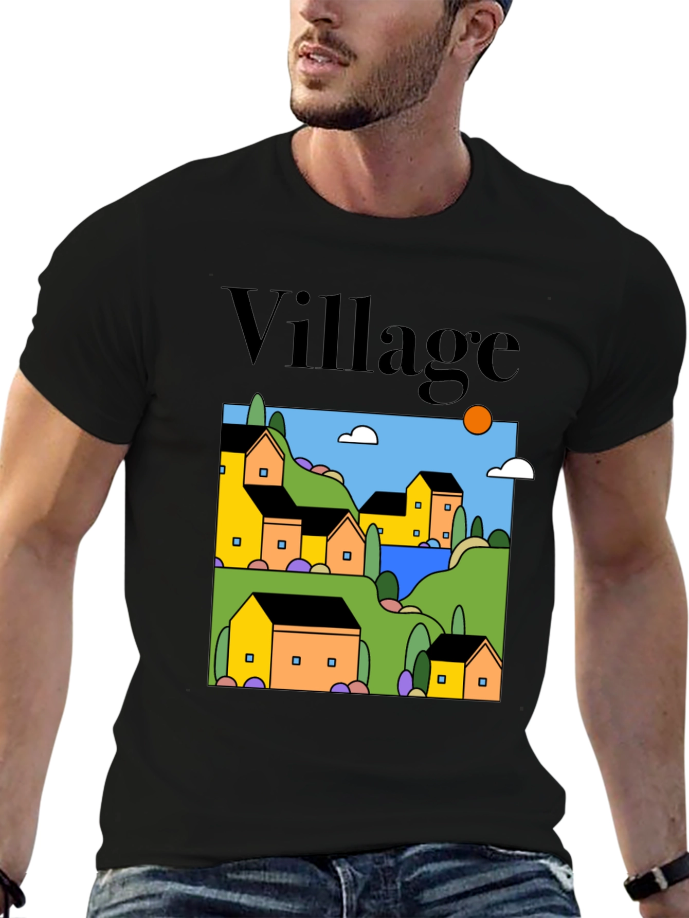 Village Graphic T-Shirt - Relaxed Fit