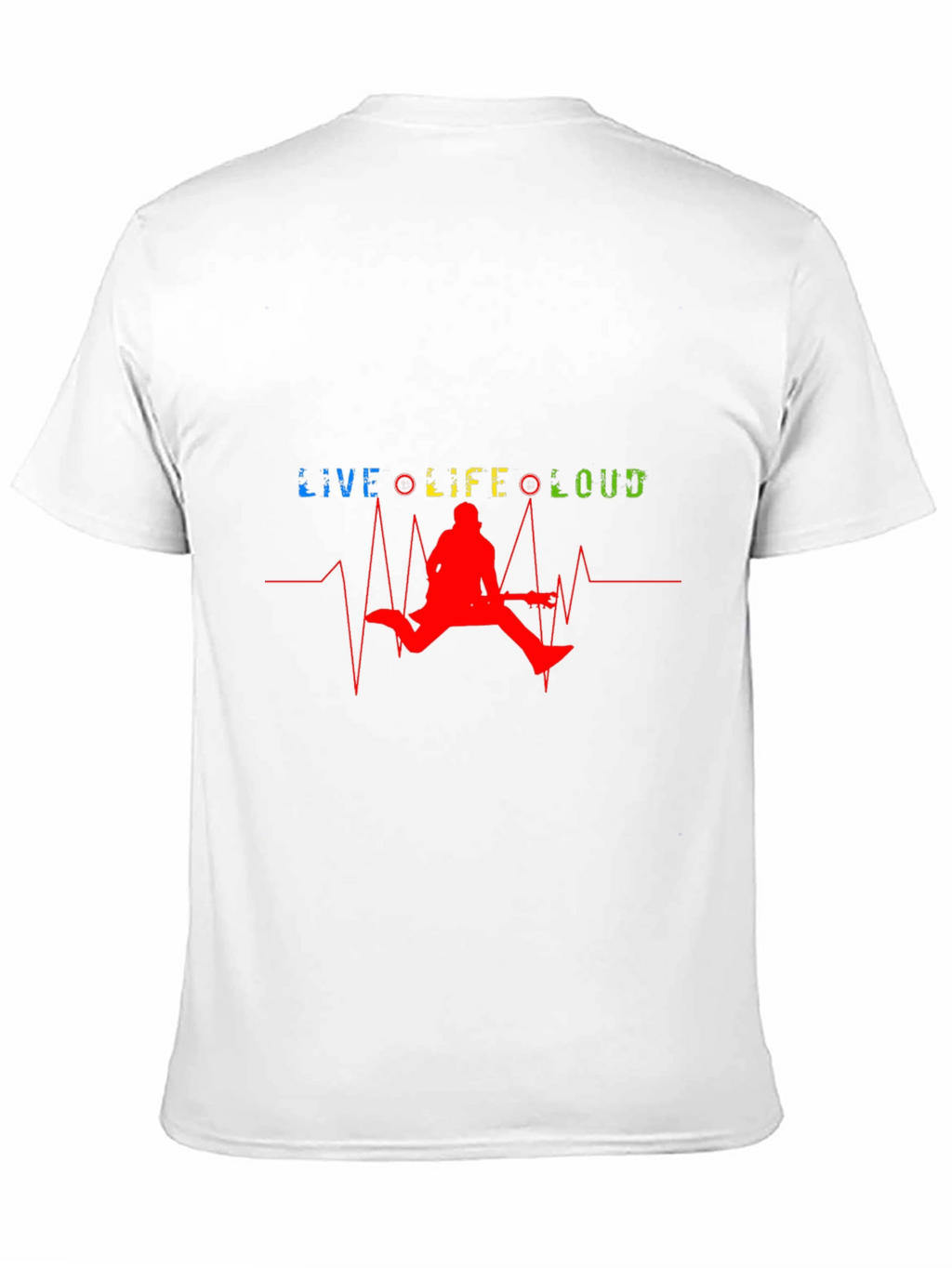 Live Life Loud Graphic T-Shirt - Mens Black Tee