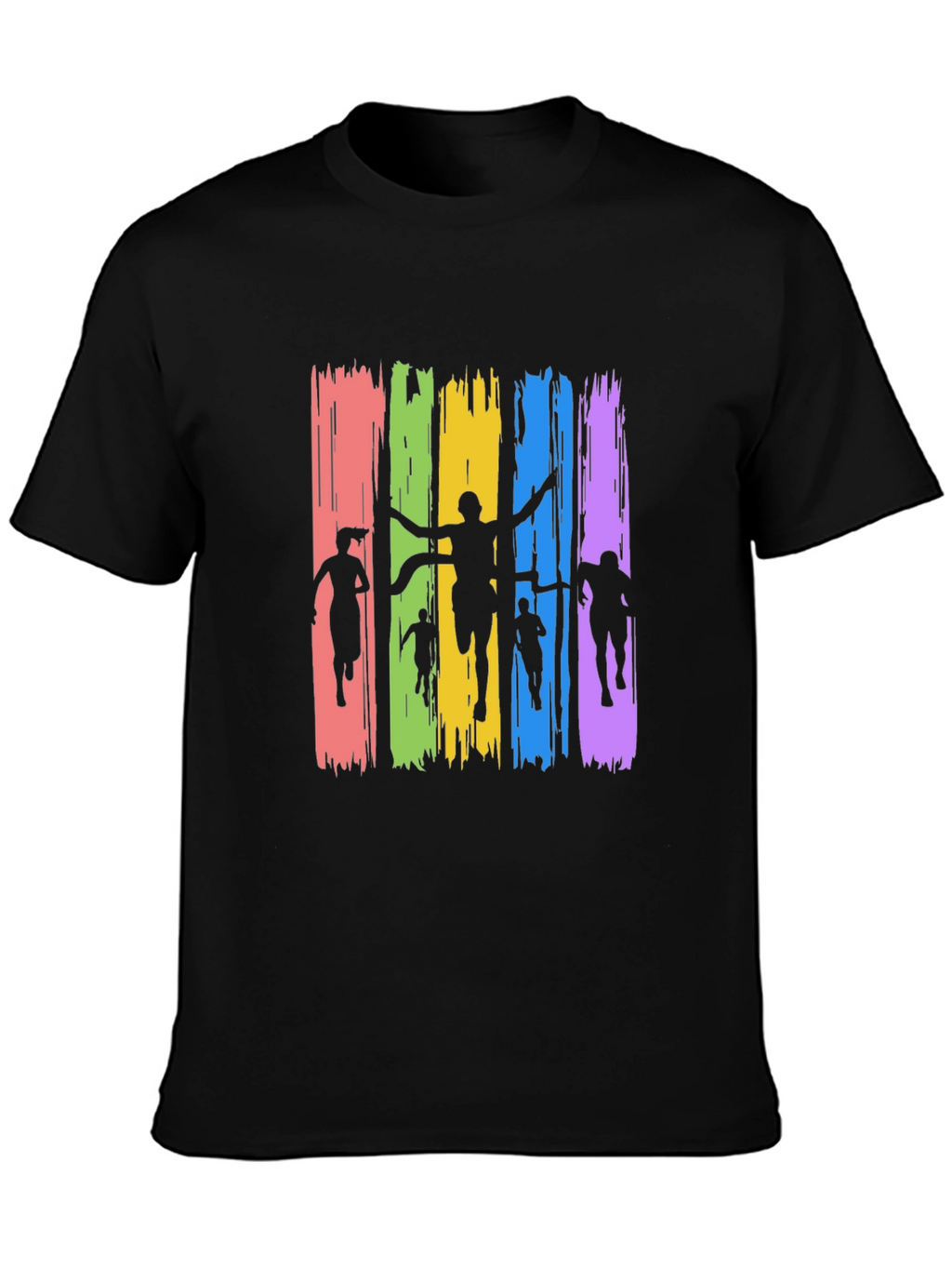 Runner Silhouette Graphic Black Tee