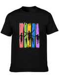 Runner Silhouette Graphic Black Tee