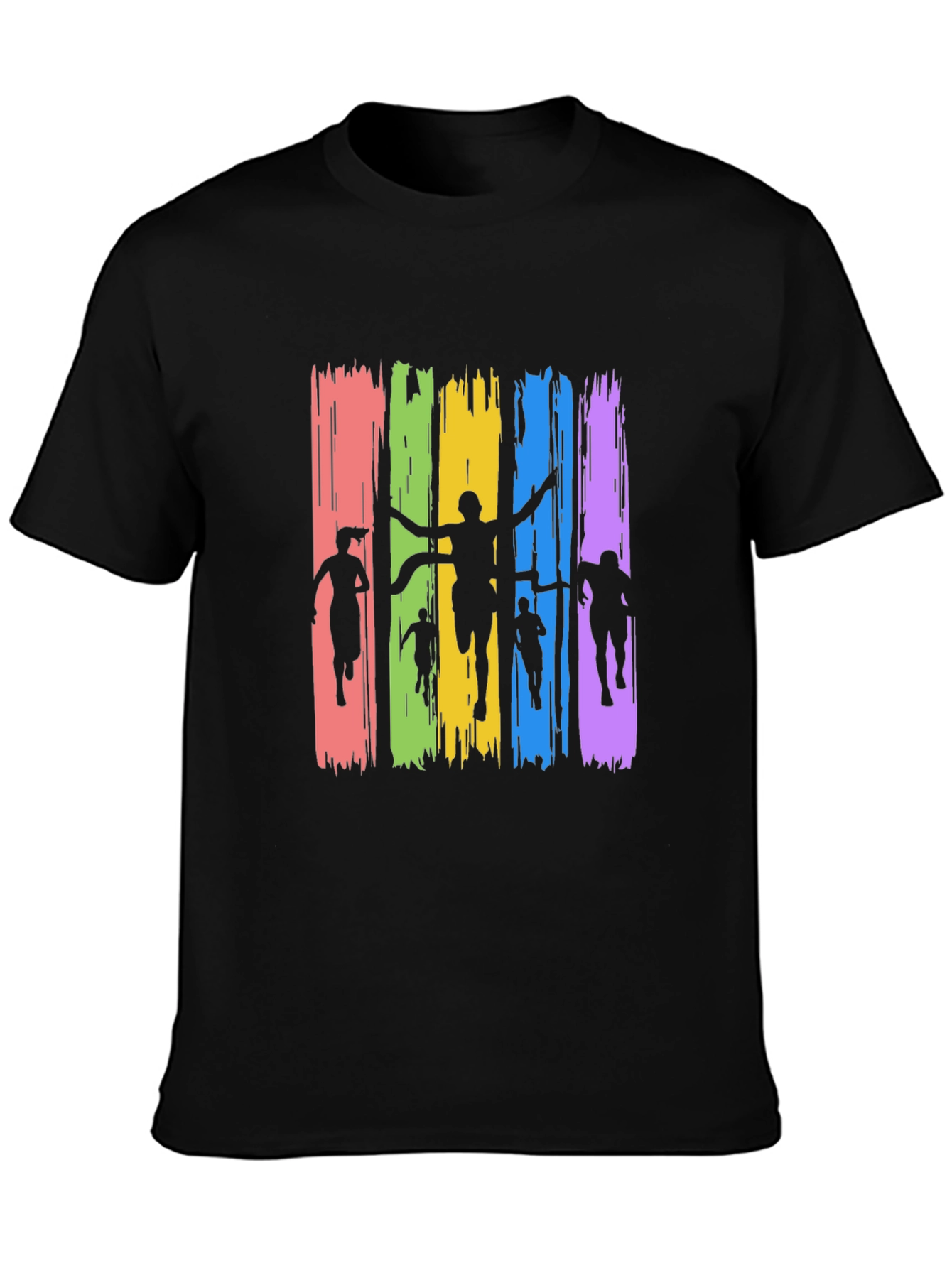 Runner Silhouette Graphic Black Tee