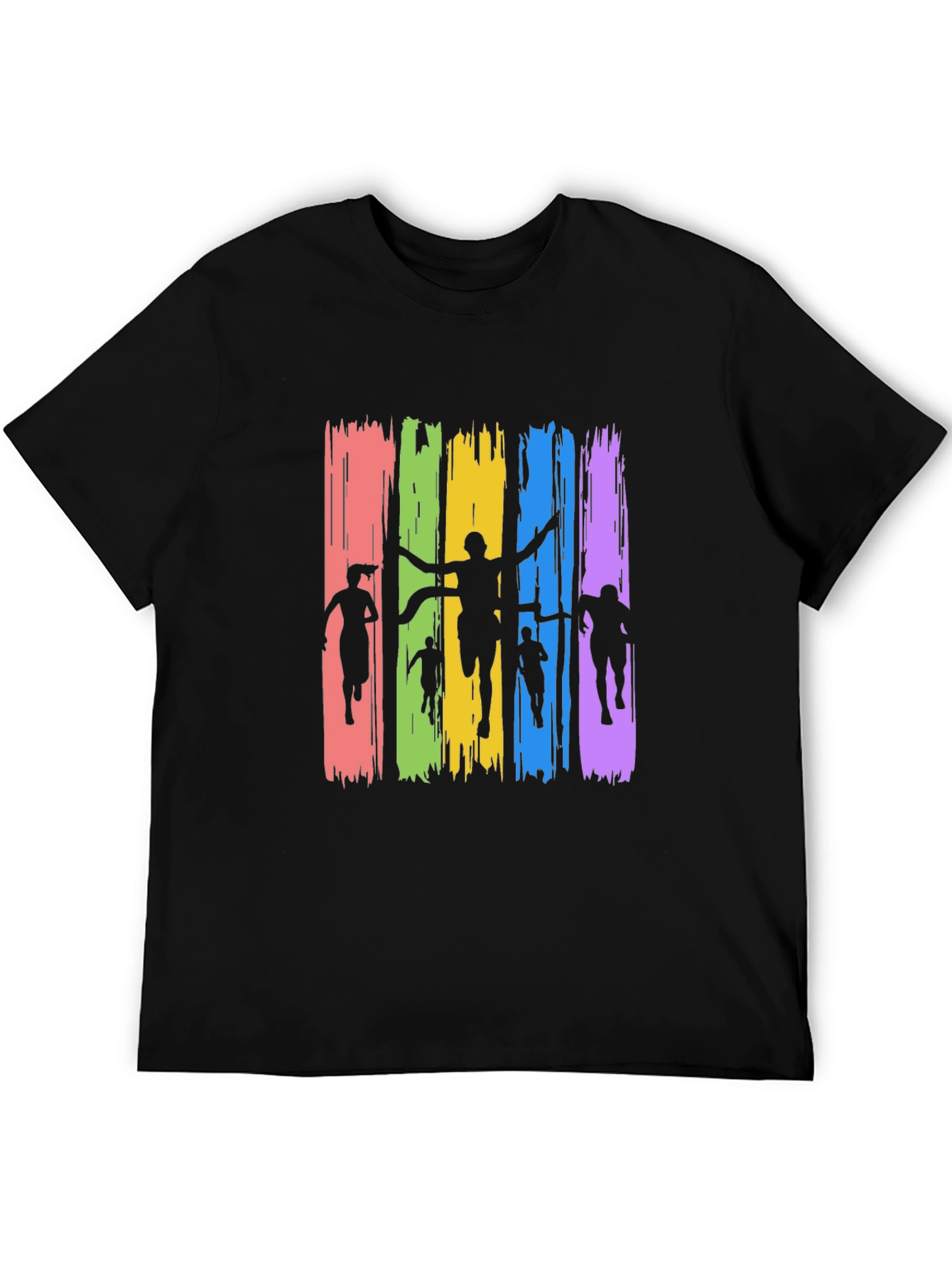 Runner Silhouette Graphic Black Tee