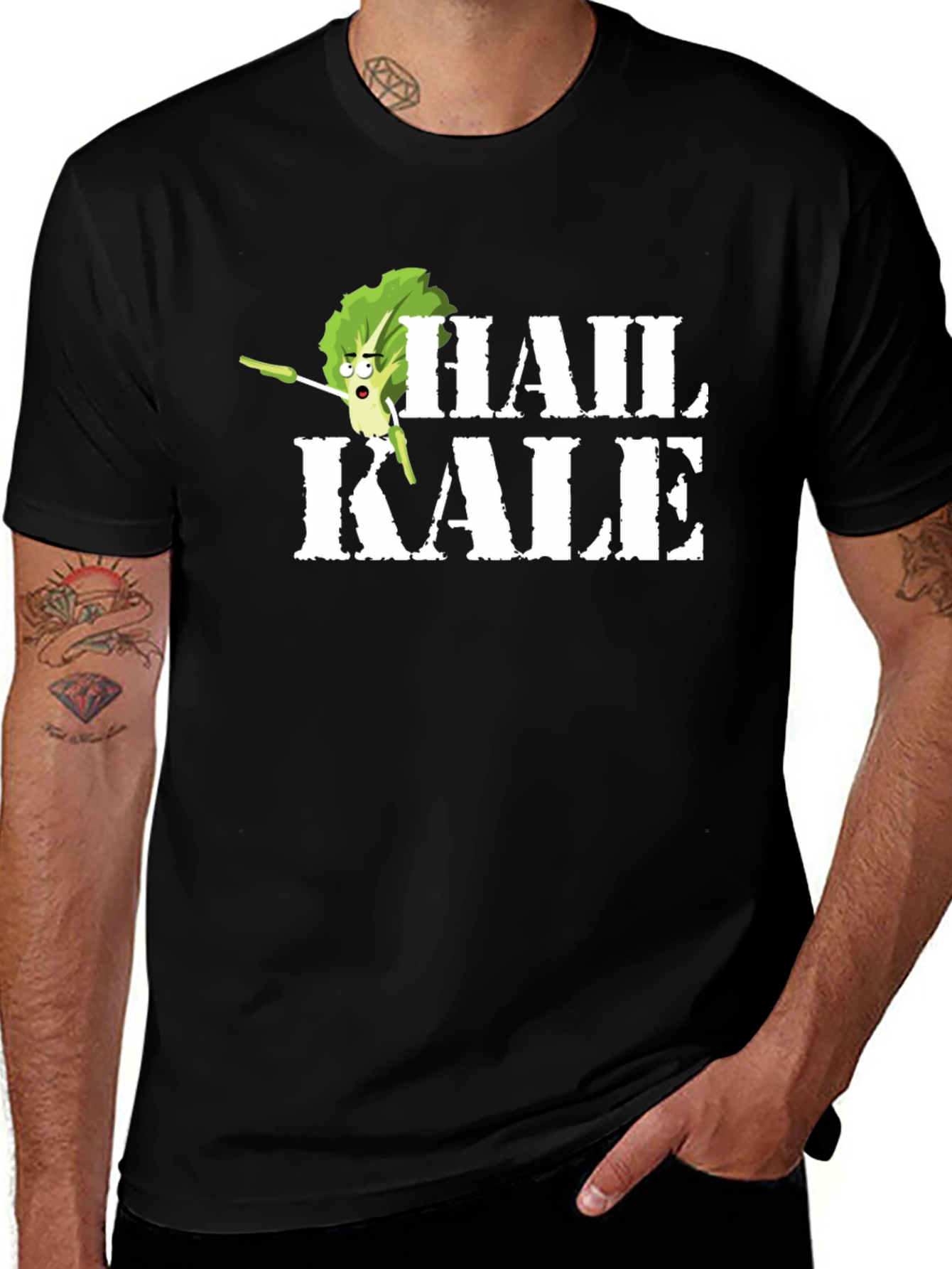 Hail Kale Funny Graphic T-Shirt