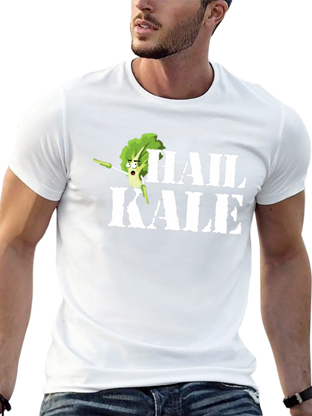 Hail Kale Funny Graphic T-Shirt