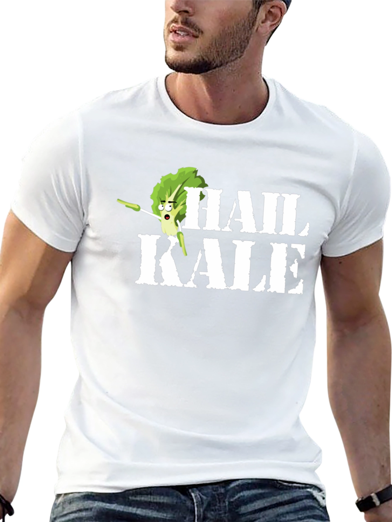Hail Kale Funny Graphic T-Shirt