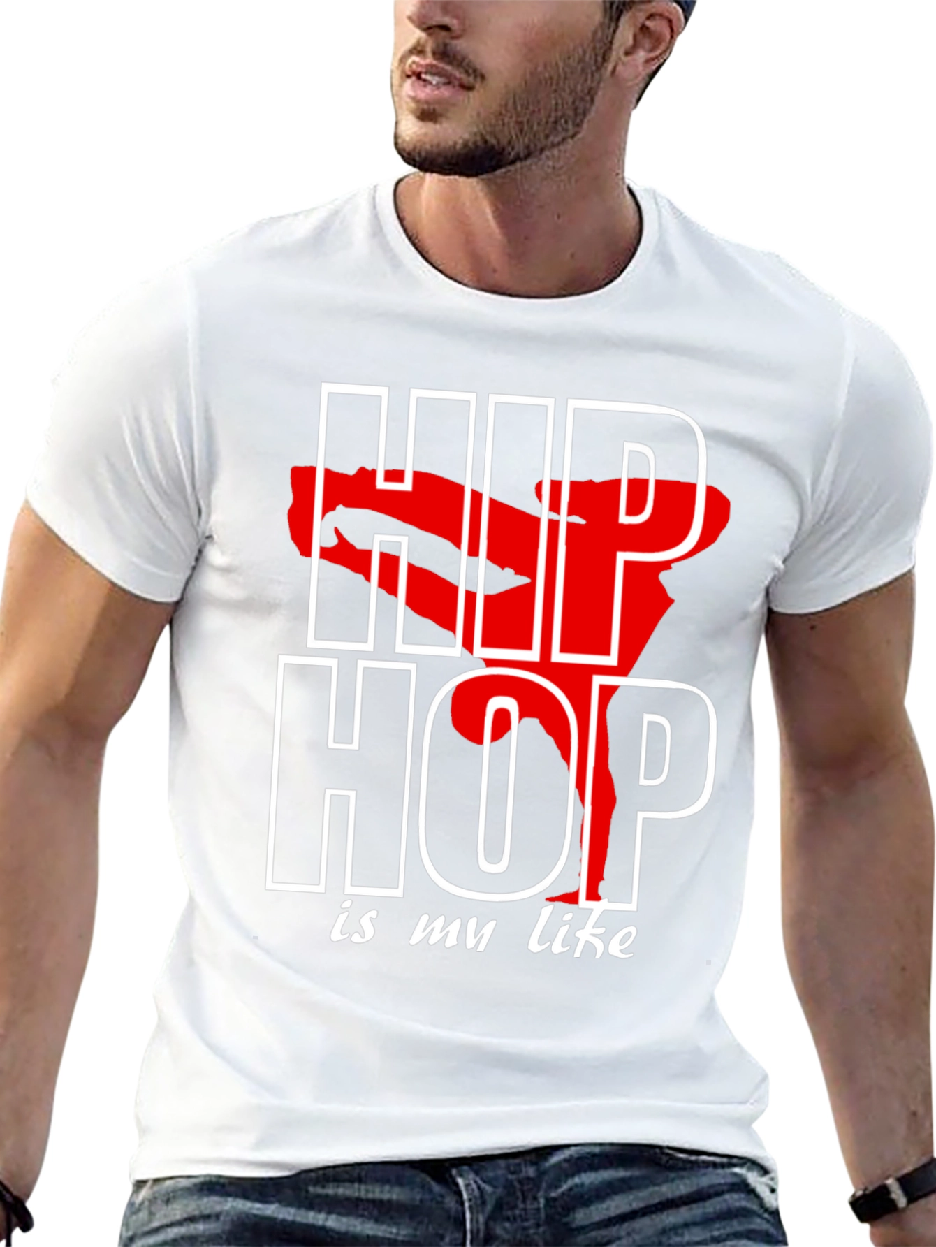 Hip Hop Is My Life Black Graphic Tee