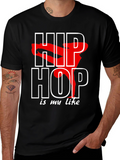 Hip Hop Is My Life Black Graphic Tee