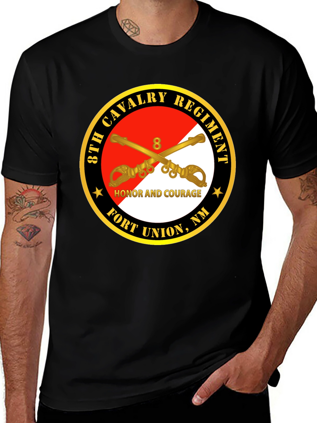 8th Cavalry Regiment Honor Courage T-Shirt