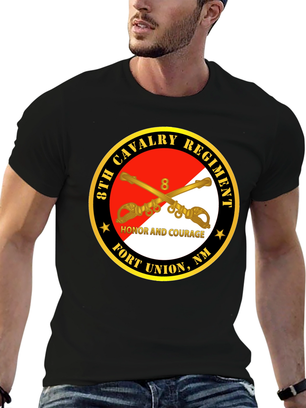 8th Cavalry Regiment Honor Courage T-Shirt