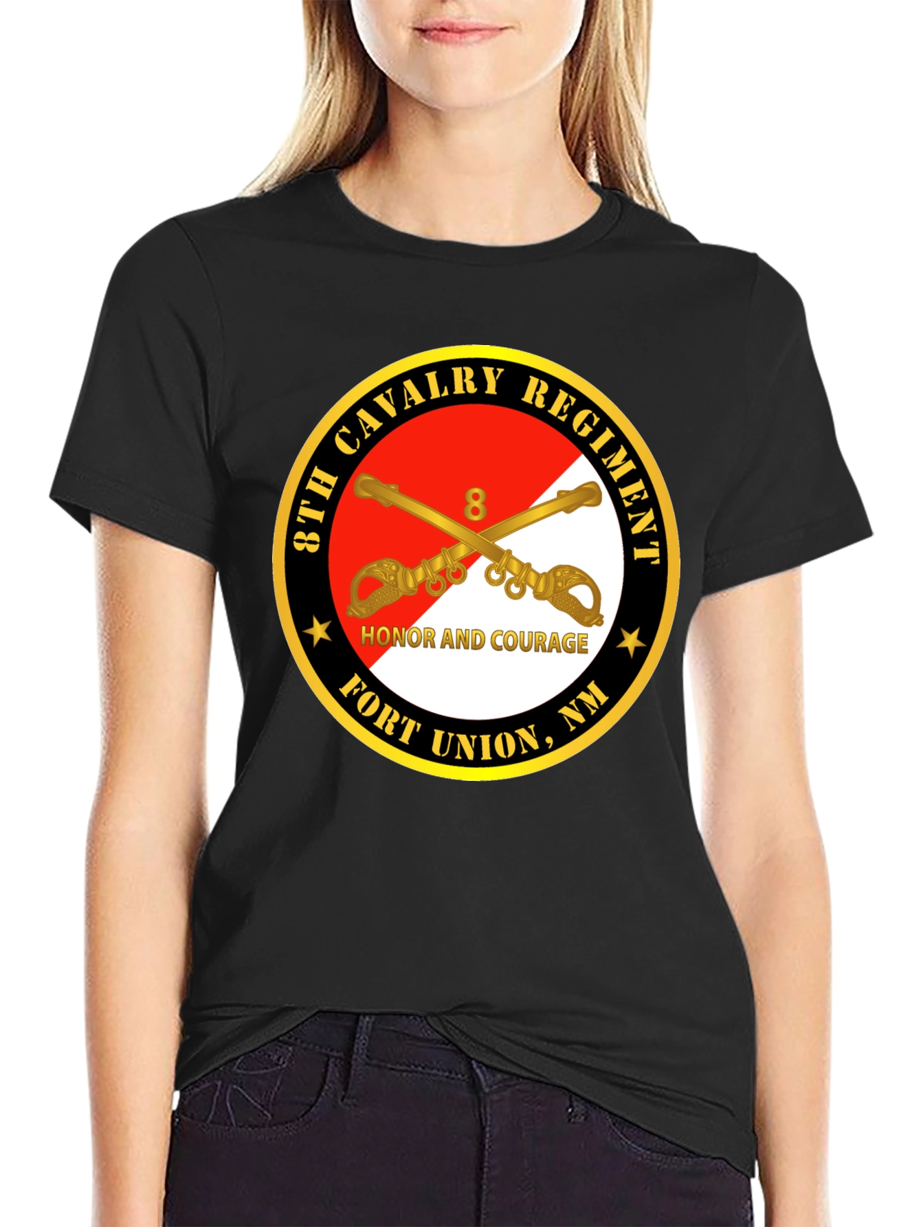 8th Cavalry Regiment Honor Courage T-Shirt
