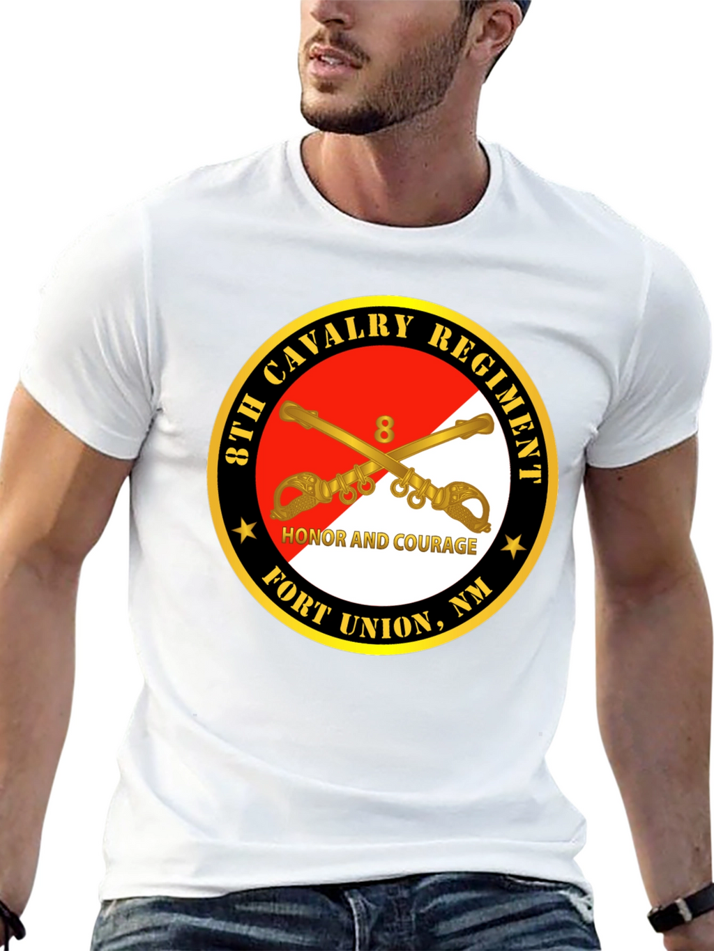 8th Cavalry Regiment Honor Courage T-Shirt